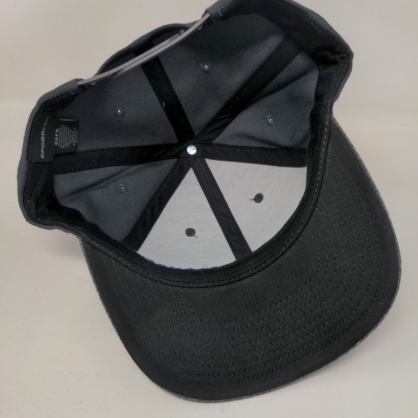 Readmond Livestock Snapback Hat Gray OSFA Adjustable Embroidered Sport-Tek