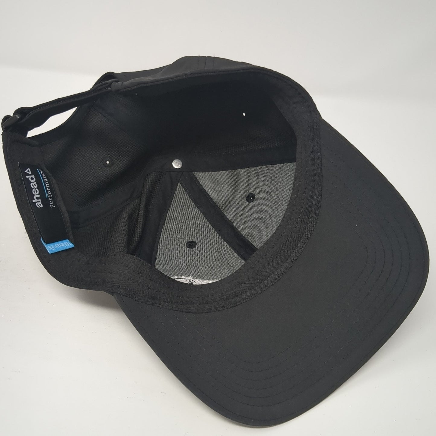 Shadow Ridge Strapback Baseball Cap Black One Size Adjustable Embroidered Ahead