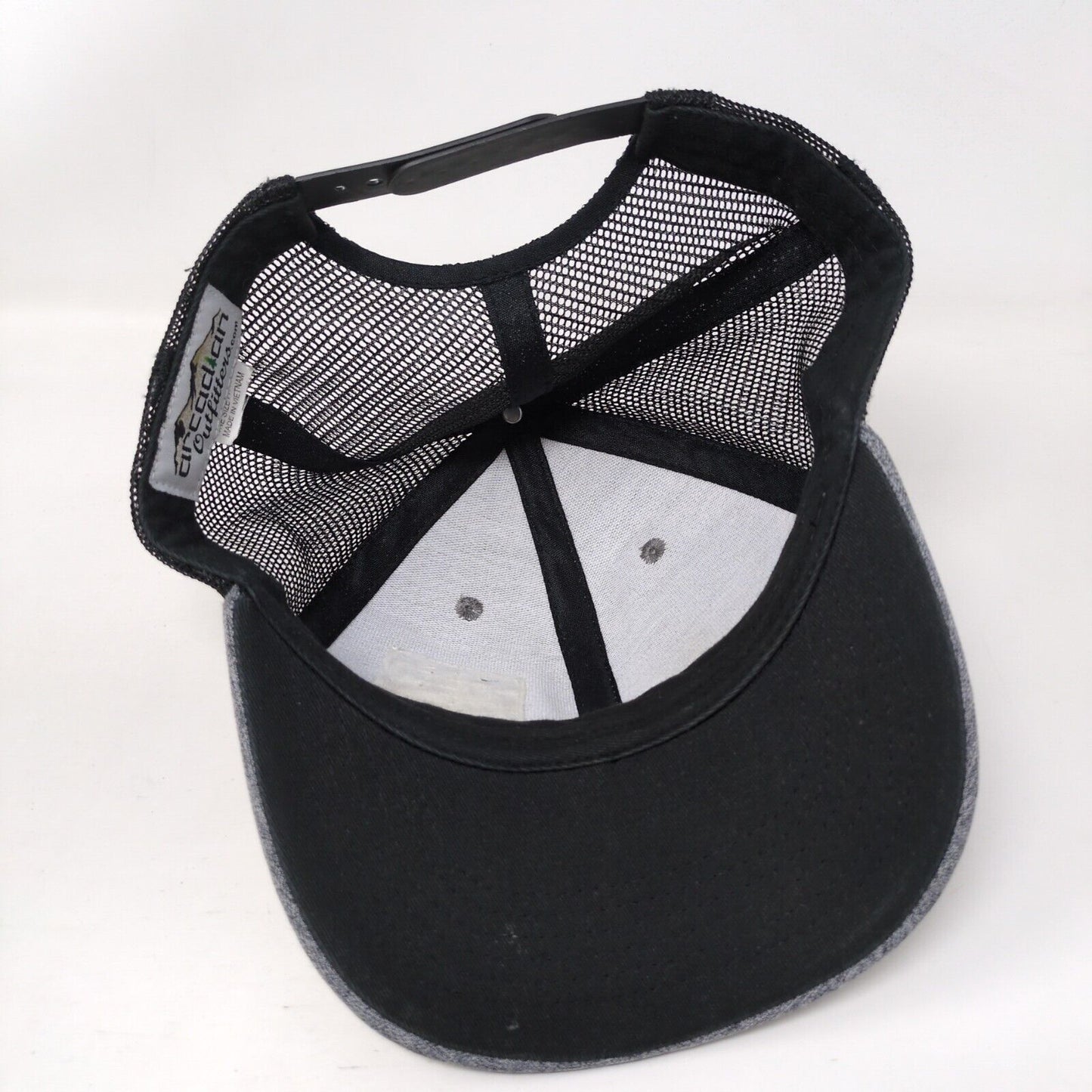 Arcadian Outfitters Patch Snapback Trucker Hat Gray OSFA Mesh Back
