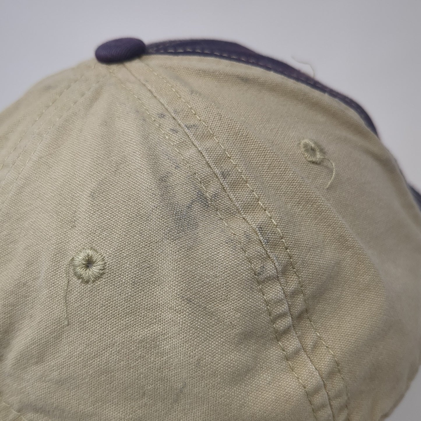 American Flag RAM Strapback Hat Blue One Size Colorblock Outdoor Cap