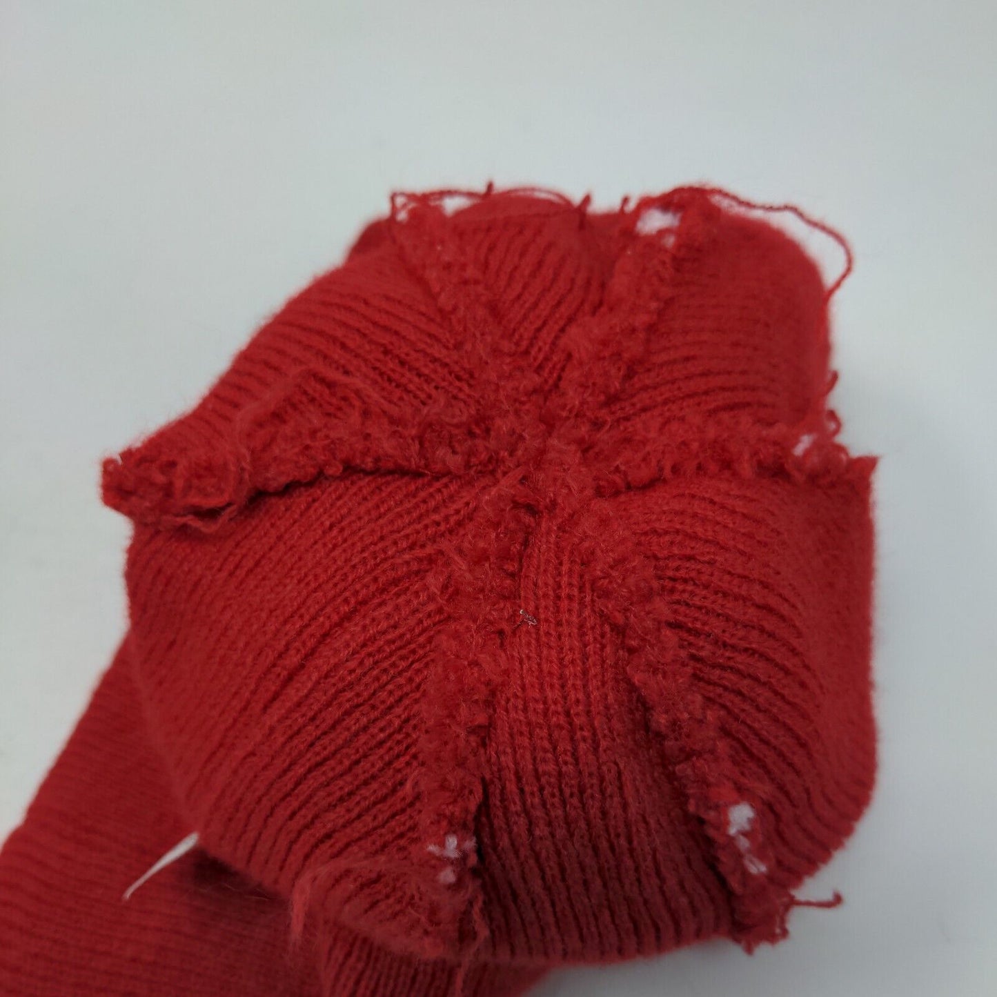 Unbranded Men's Knit Beanie Hat Red White Striped Embroidered M Indian Headdress
