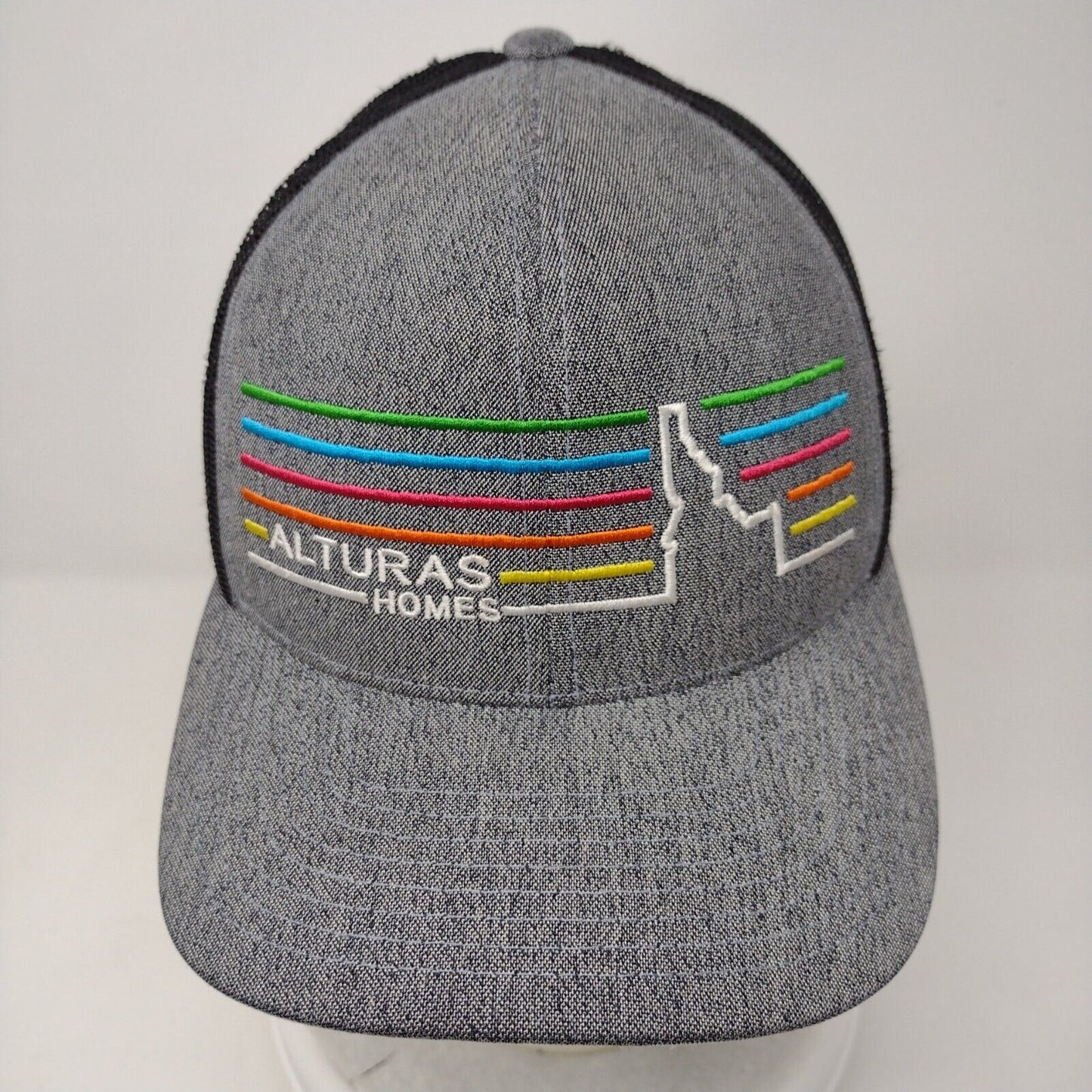 Alturas Homes Snapback Trucker Hat Gray OSFA Mesh Back 110C Pacific Headwear