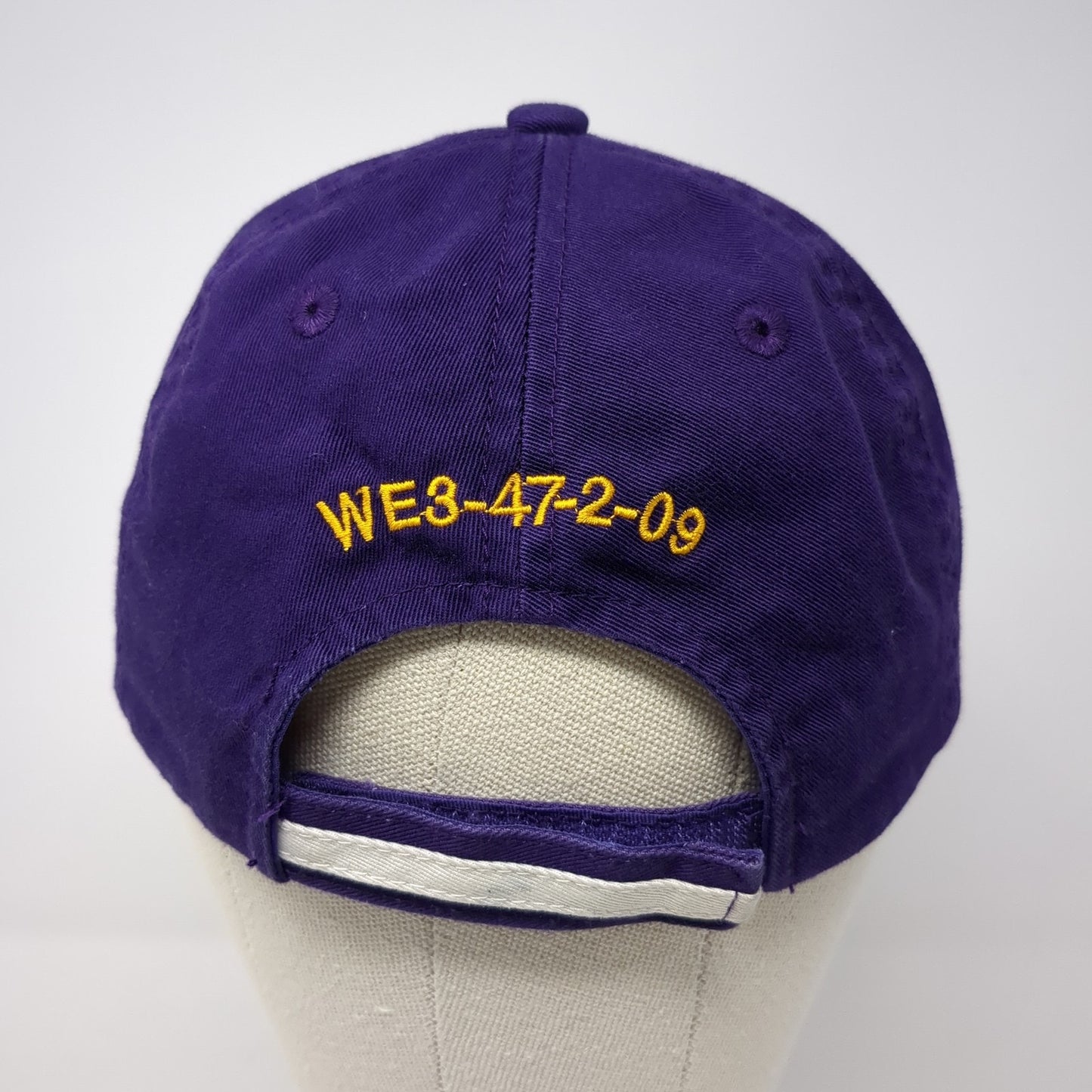 Port Authority Strapback Hat Purple One Size Embroidered Adjustable