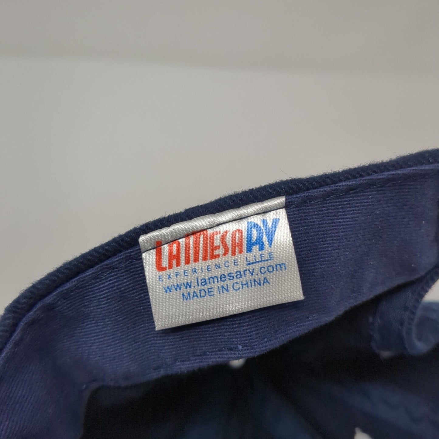 LaMesa RV Experience Life Slideback Baseball Cap Blue OS Adjustable 6 Panel