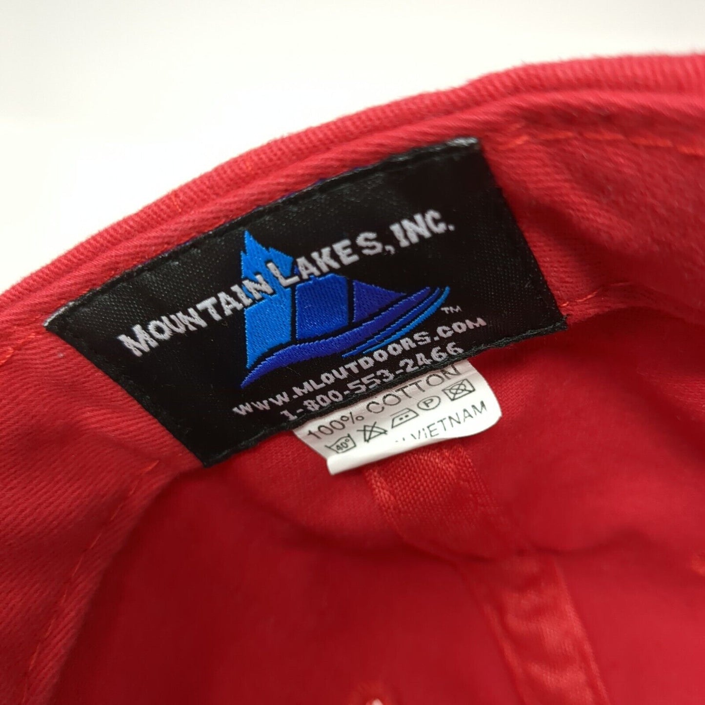 Davidson's Established in 1932 Strapback Hat Red OS Adjustable Mountain Lakes