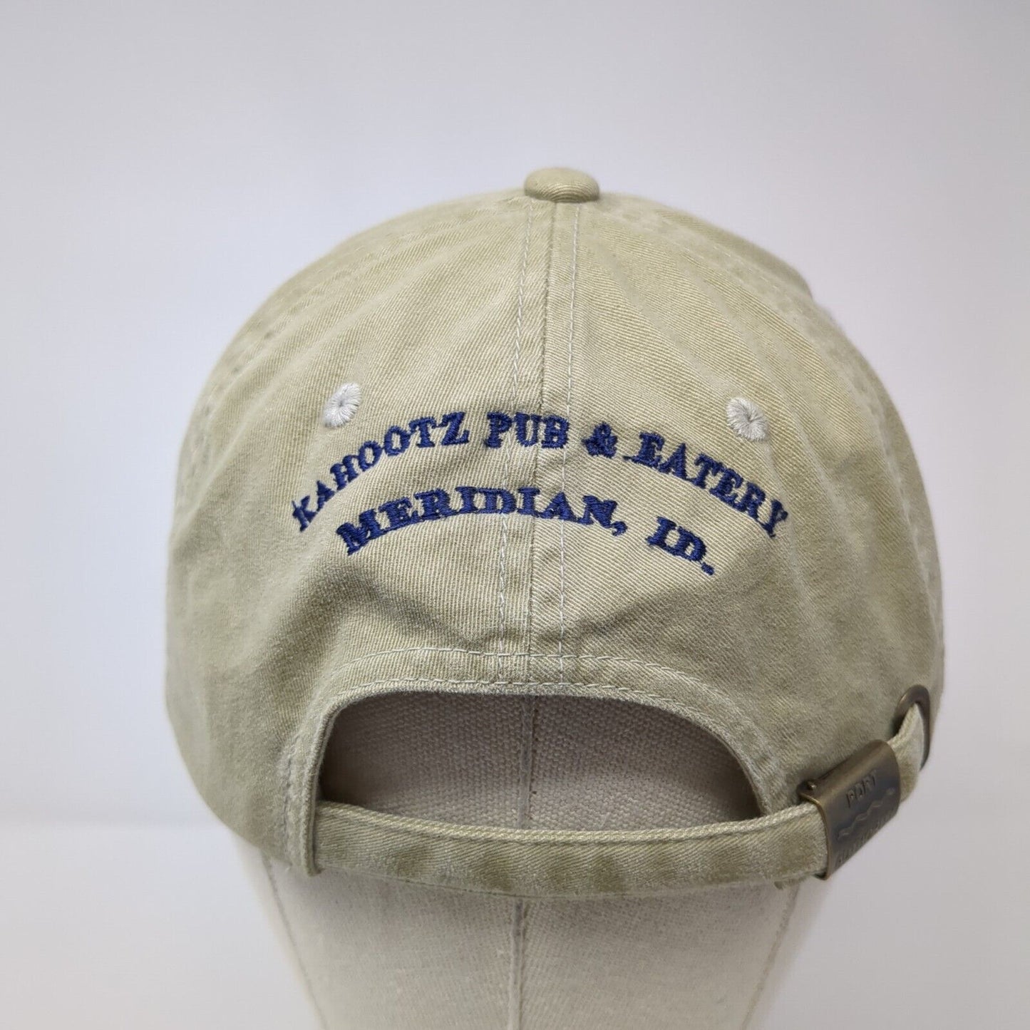 Wish You Were Hair Slideback Hat Tan One Size Adjustable Port Authority Cotton