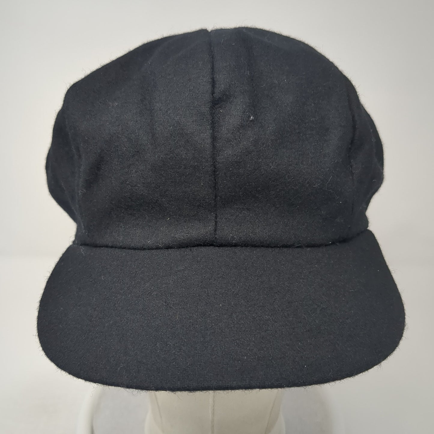 Arlin Fitted Newsboy Cap Hat Black One Size Solid Outdoor Casual Blank