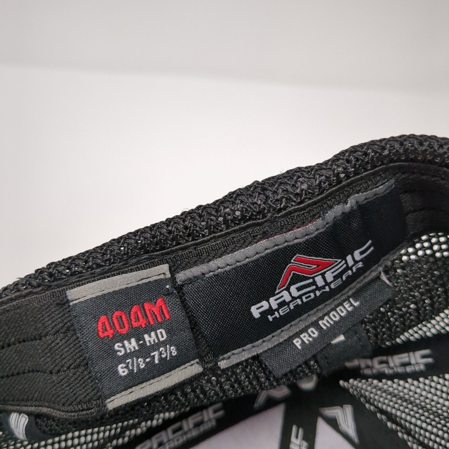 KC Fitted Trucker Hat Black 6 7/8-7 3/8 Pacflex Mesh Back Pacific Headwear