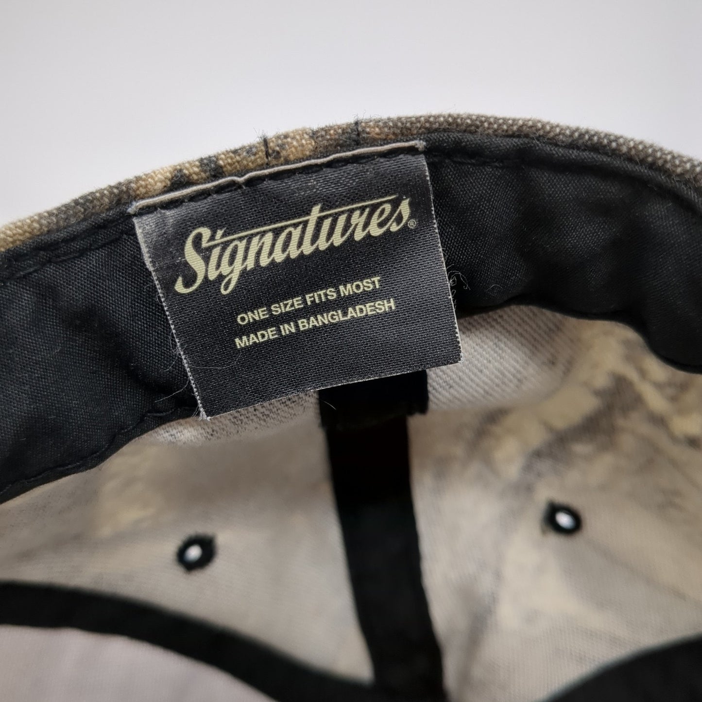 Signatures Snapback Hat Multicolor One Size Camo Hunting Outdoor Blank