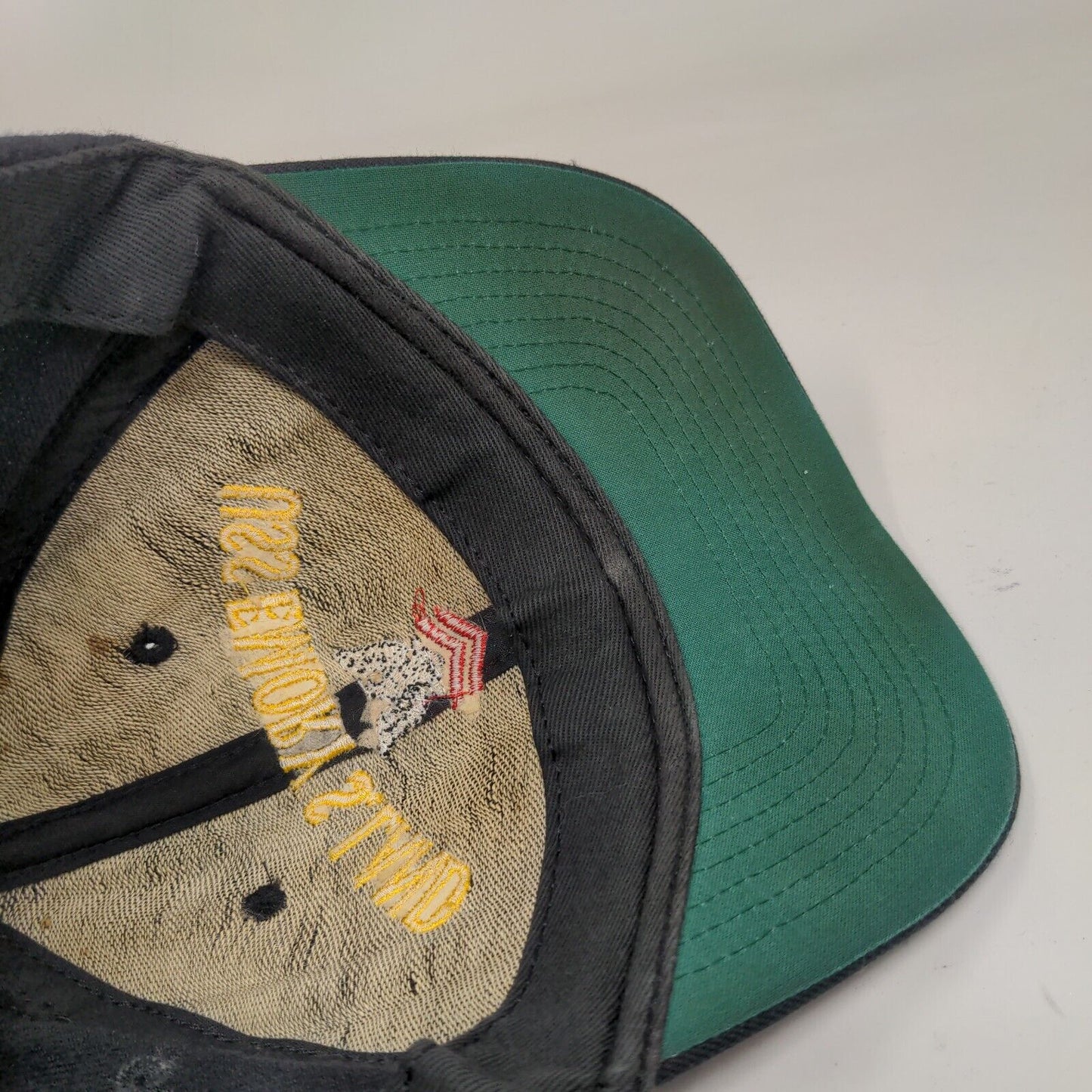 USS Emory S. Land AS 39 Snapback Hat Blue One Size Adjustable Embroidered