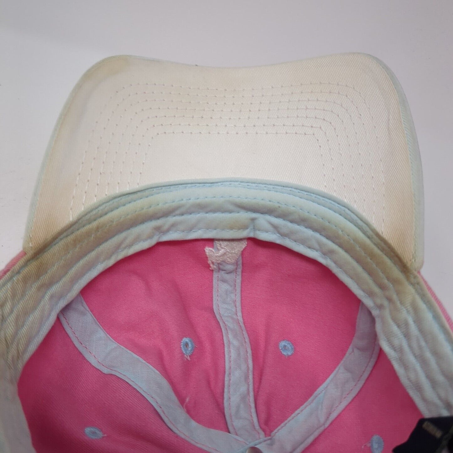 US Polo Assn Slideback Hat Pink One Size Adjustable Embroidered 6 Panel Cotton