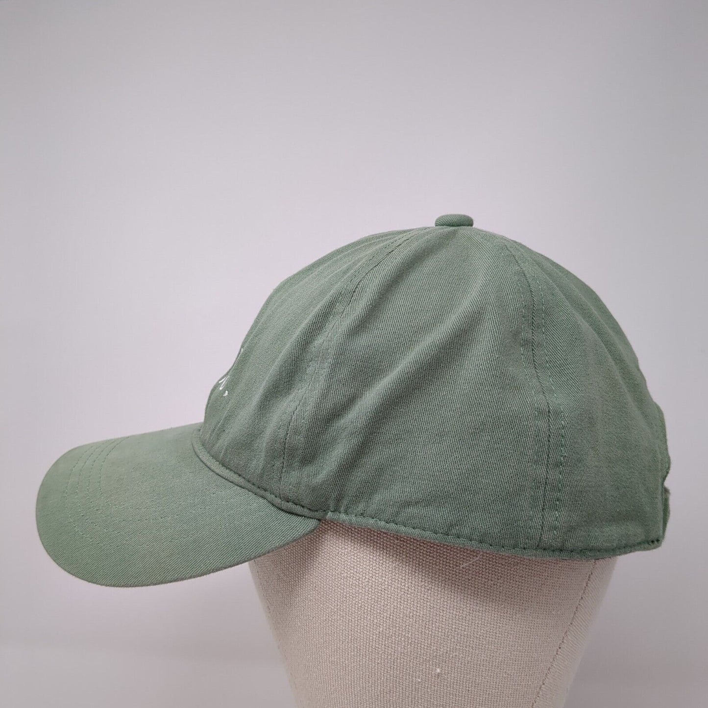 Strong Slideback Hat Green One Size Embroidered Rae Dunn Solid 6 Panel