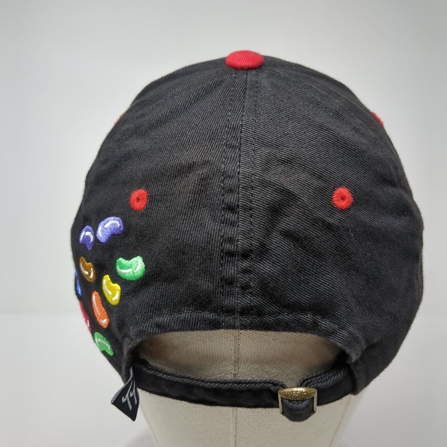 Jelly Belly Slideback Hat Black One Size Adjustable Embroidered Town Talk
