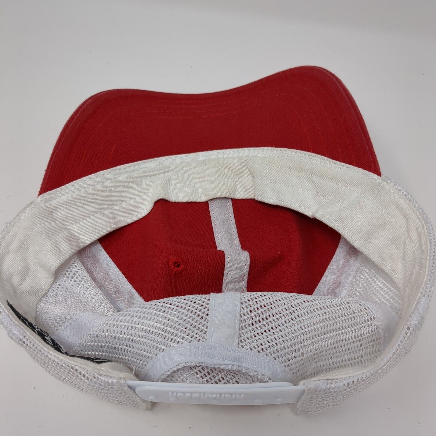 Bear Lake Patch Snapback Mesh Back Trucker Hat Red M/L Richardson