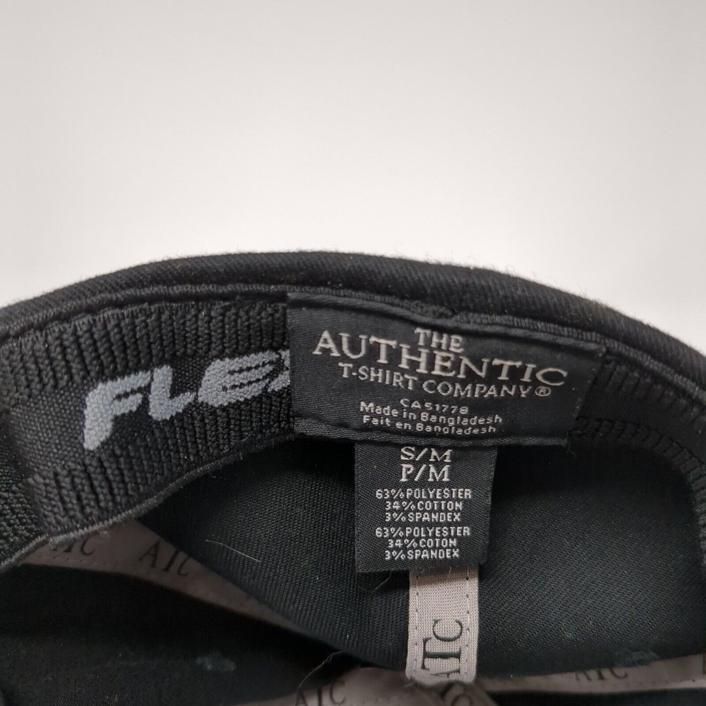 Coil Solutions Fitted Hat Black S/M Flexfit Embroidered Authentic T-Shirt Co.