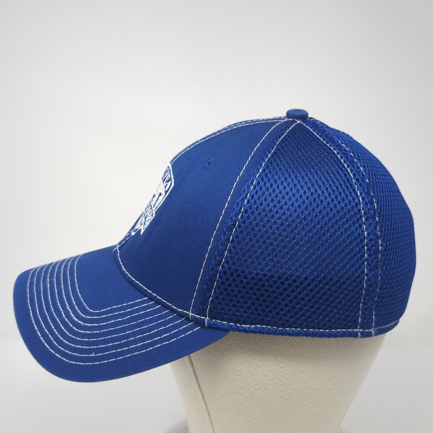 Blue Warriors Fitted Trucker Hat Blue One Size Embroidered Mesh Back New Era
