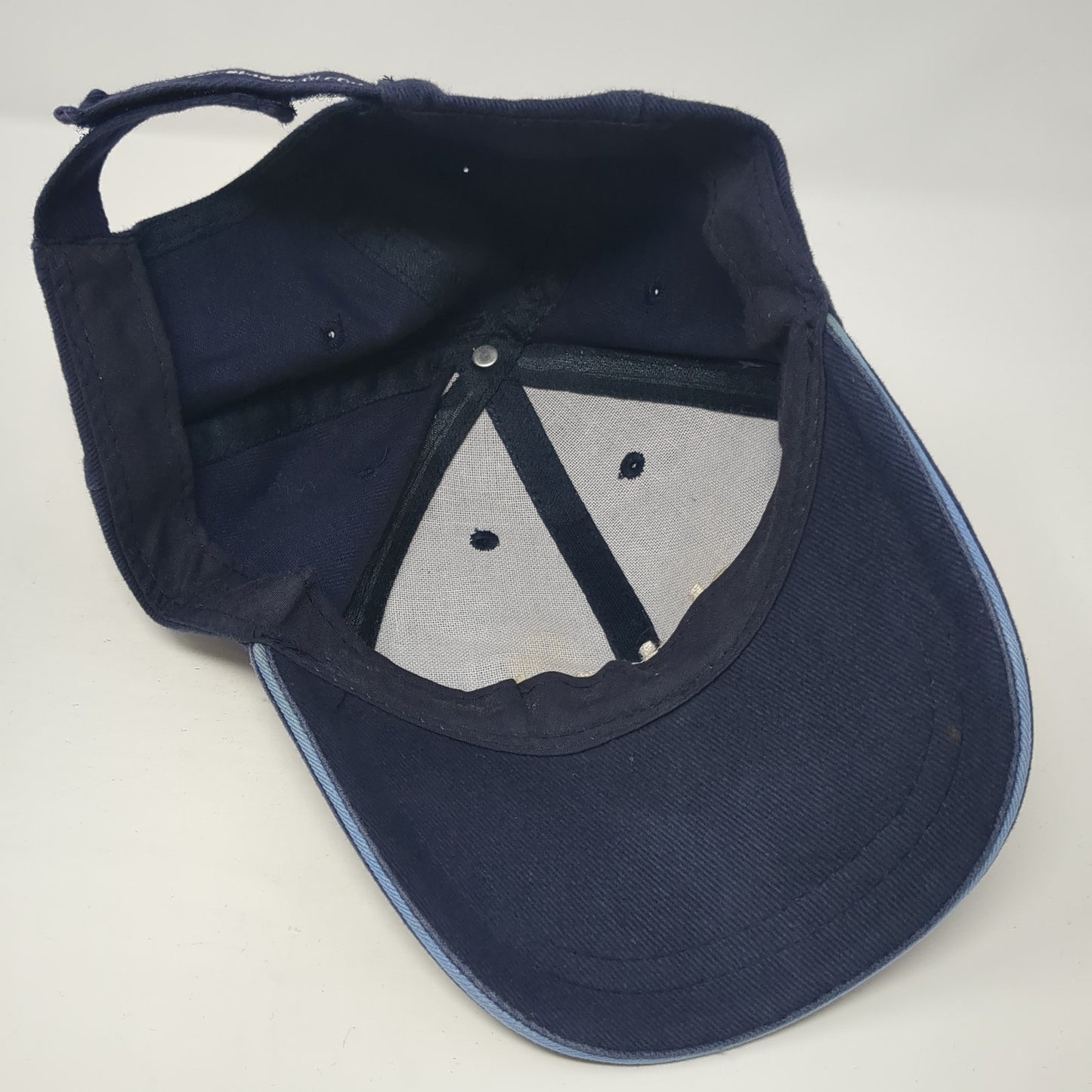 Drive Strapback Hat Blue One Size Adjustable Embroidered Solid 6 Panel
