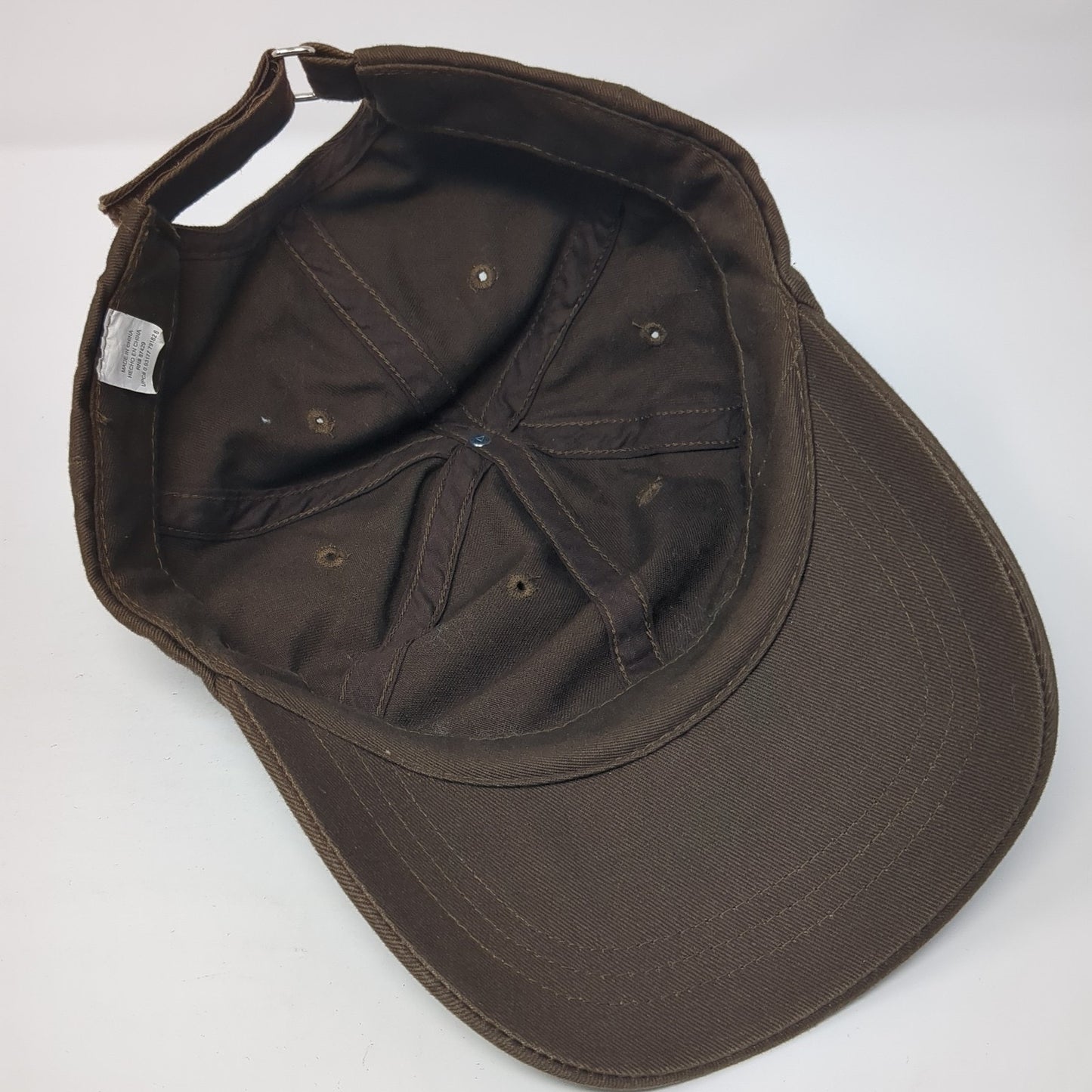 Unbranded Strapback Baseball Cap Brown One Size Adjustable Blank 6 Panel
