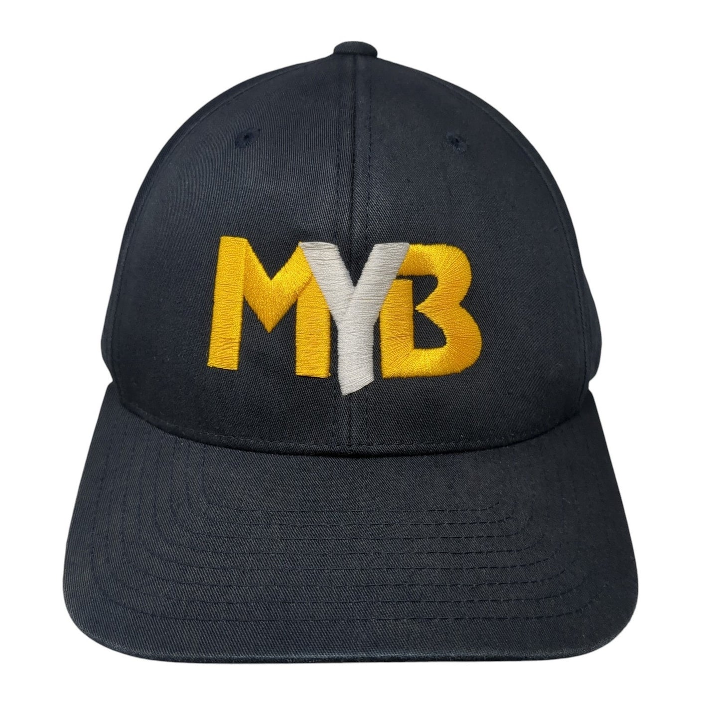 MYB Strapback Hat Blue One Size Adjustable Embroidered Pacific Headwear