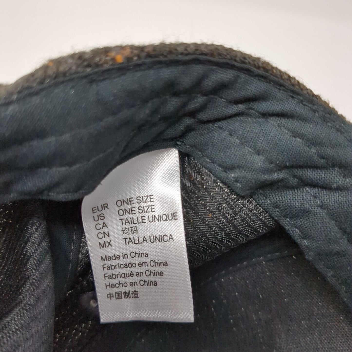 Unbranded Slideback Hat Gray One Size Adjustable Speckled 6 Panel