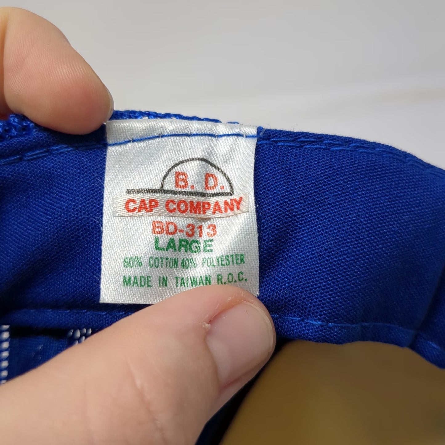 BD Cap Company Trucker Hat Blue L Northwestern Trucking Semi Snapback Vintage