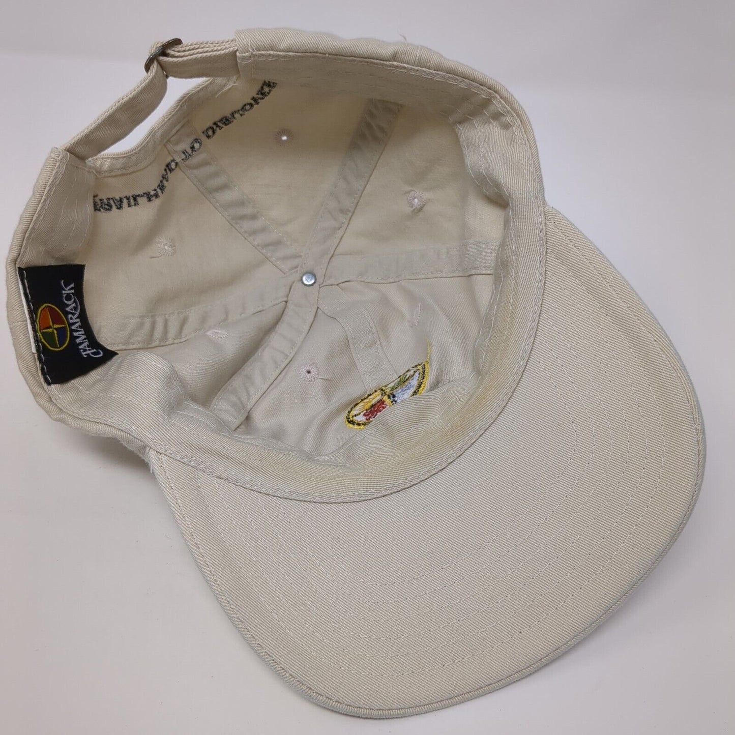 Tamarack Slideback Hat Tan One Size Embroidered Trailhead To Discovery