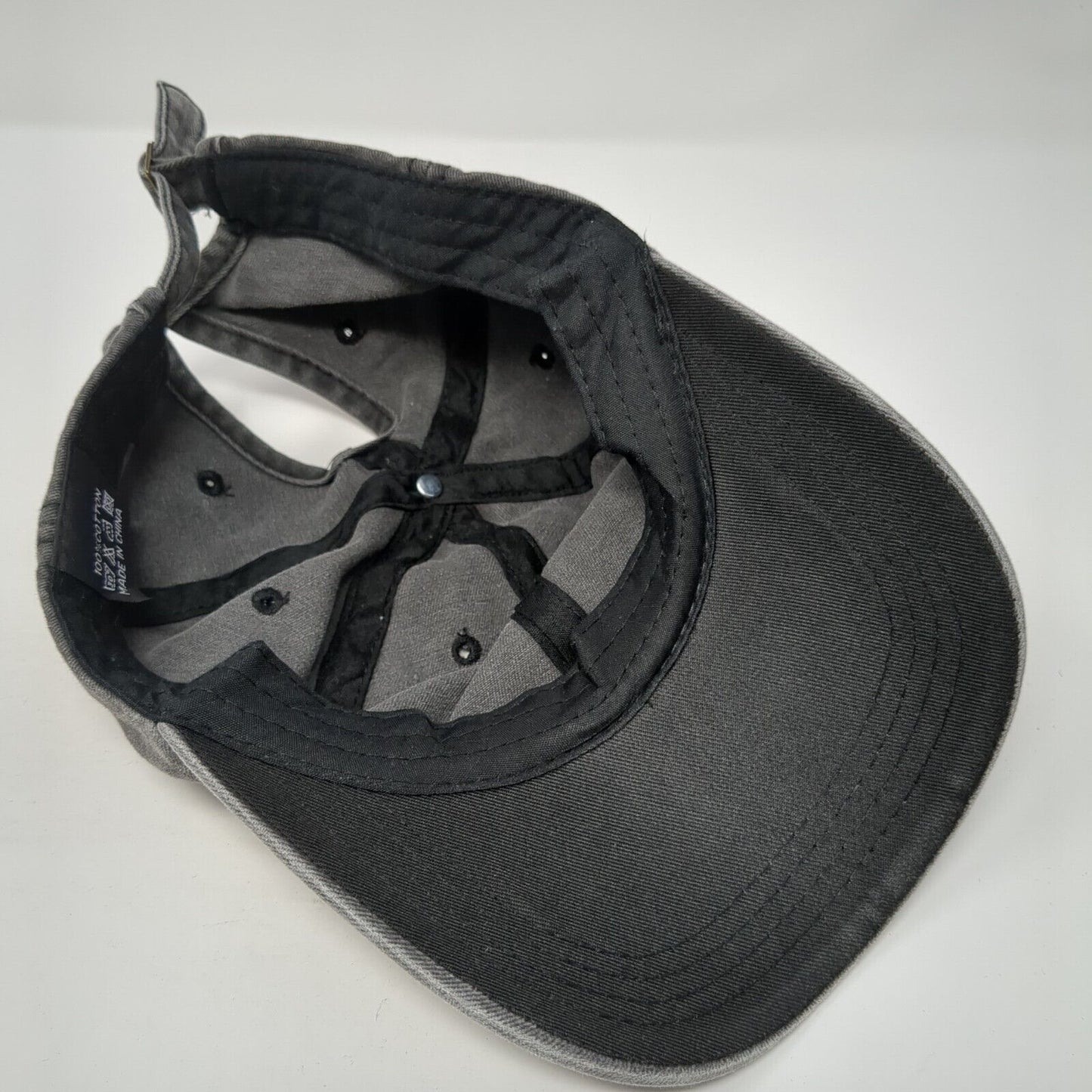 Unbranded Ponyback Slideback Hat Gray One Size Adjustable 6 Panel Blank Cotton