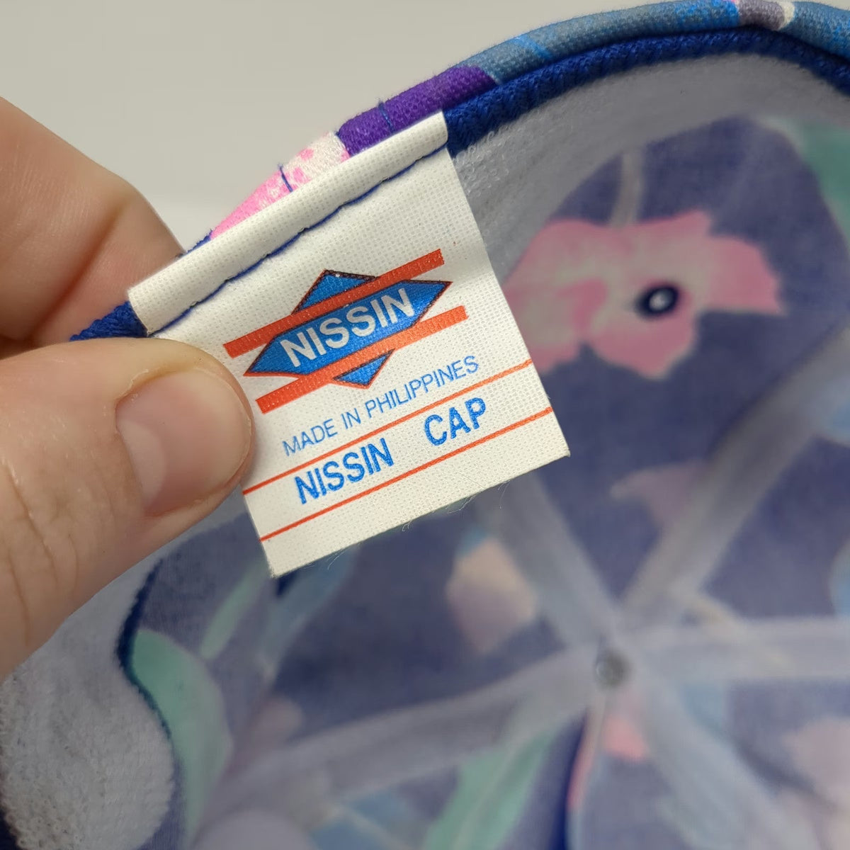 Nissin 5 Panel Blue Floral Albertsons Logo Rope Snapback Hat One Size Grocery