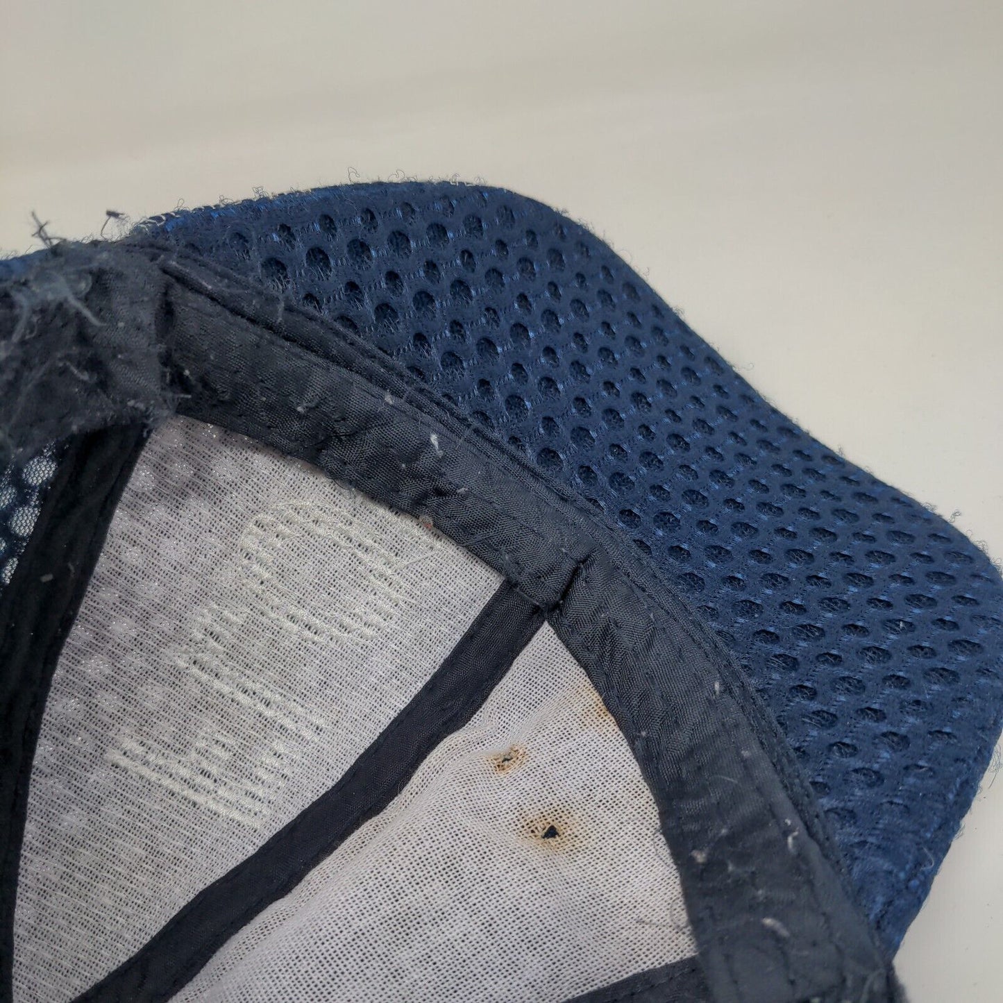 Florida Strapback Hat Blue One Size Adjustable Embroidered Textured Mesh