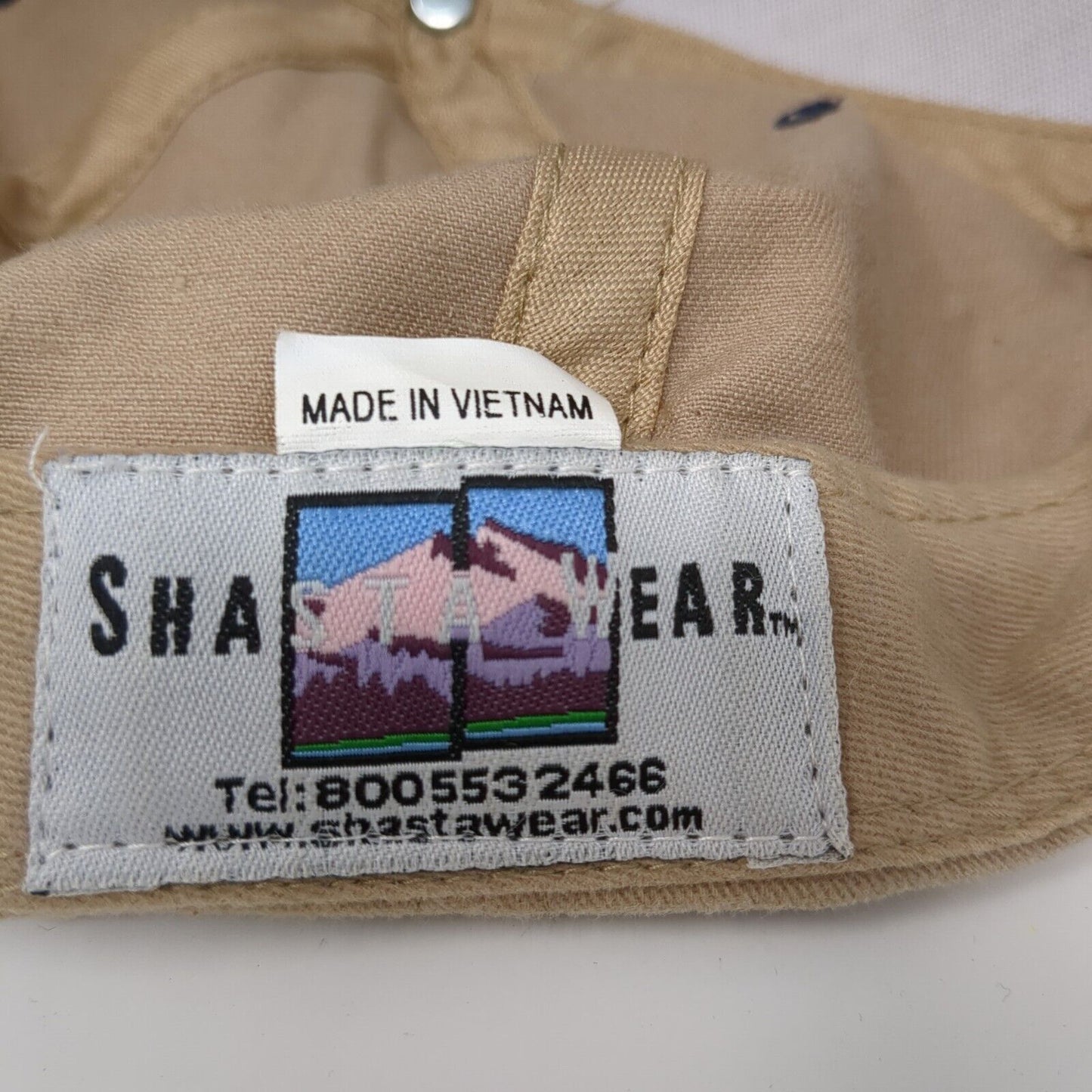 CAST For Kids Foundation Strapback Hat Tan One Size 6 Panel Embroidered