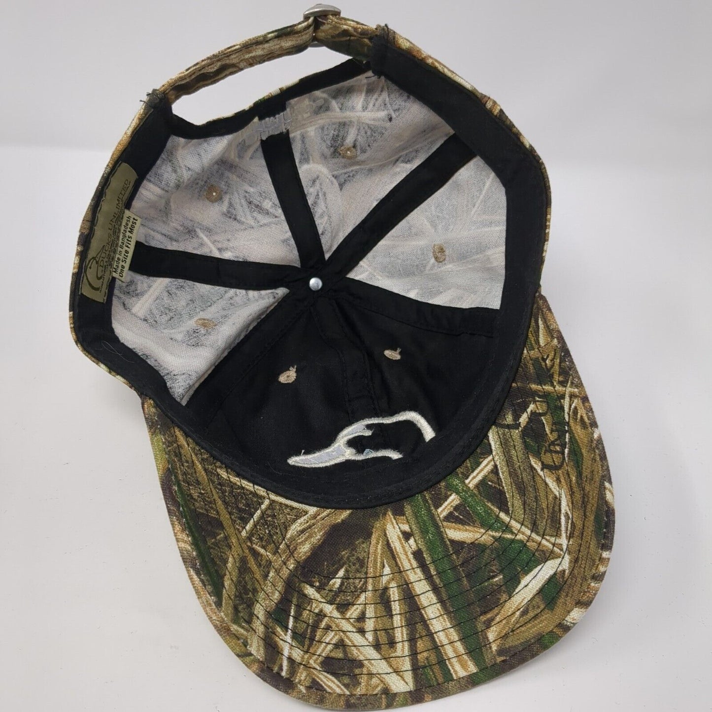 Ducks Unlimited Slideback Hat Camouflage OS Adjustable Embroidered Outdoor Cap