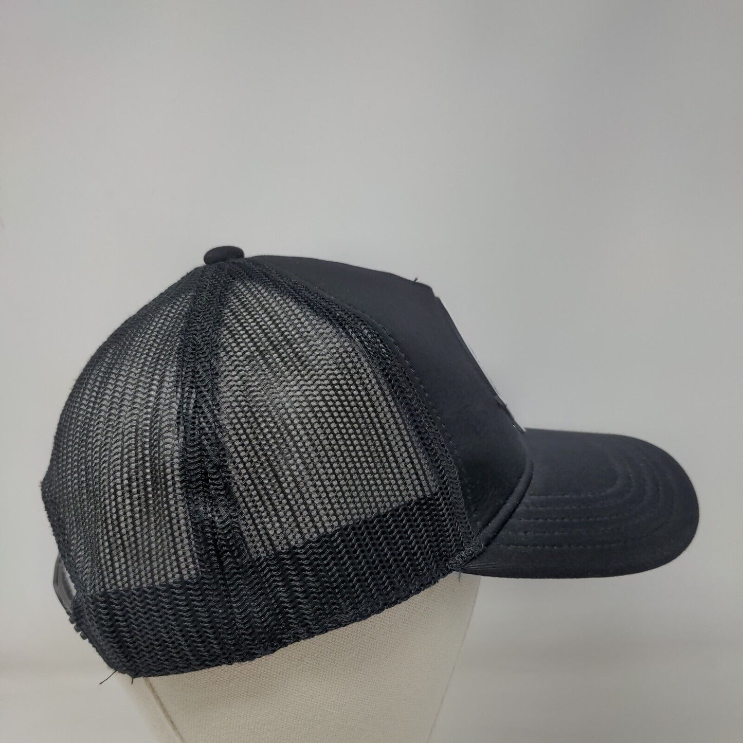 NASA Snapback Trucker Hat Black One Size Adjustable Mesh Back American Needle