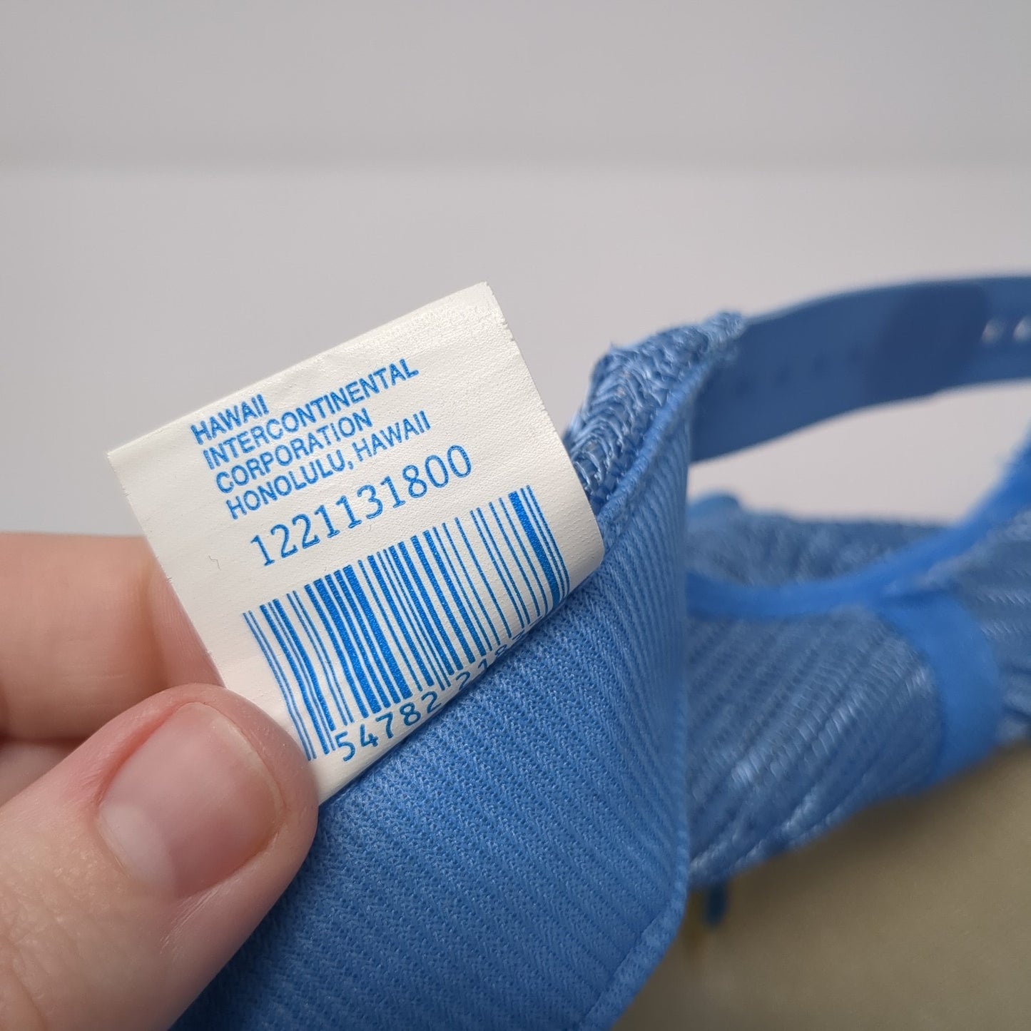 Hawaii Islands Molokai Lanai Kona Trucker Hat Blue OS Adjustable Mesh Back Rope