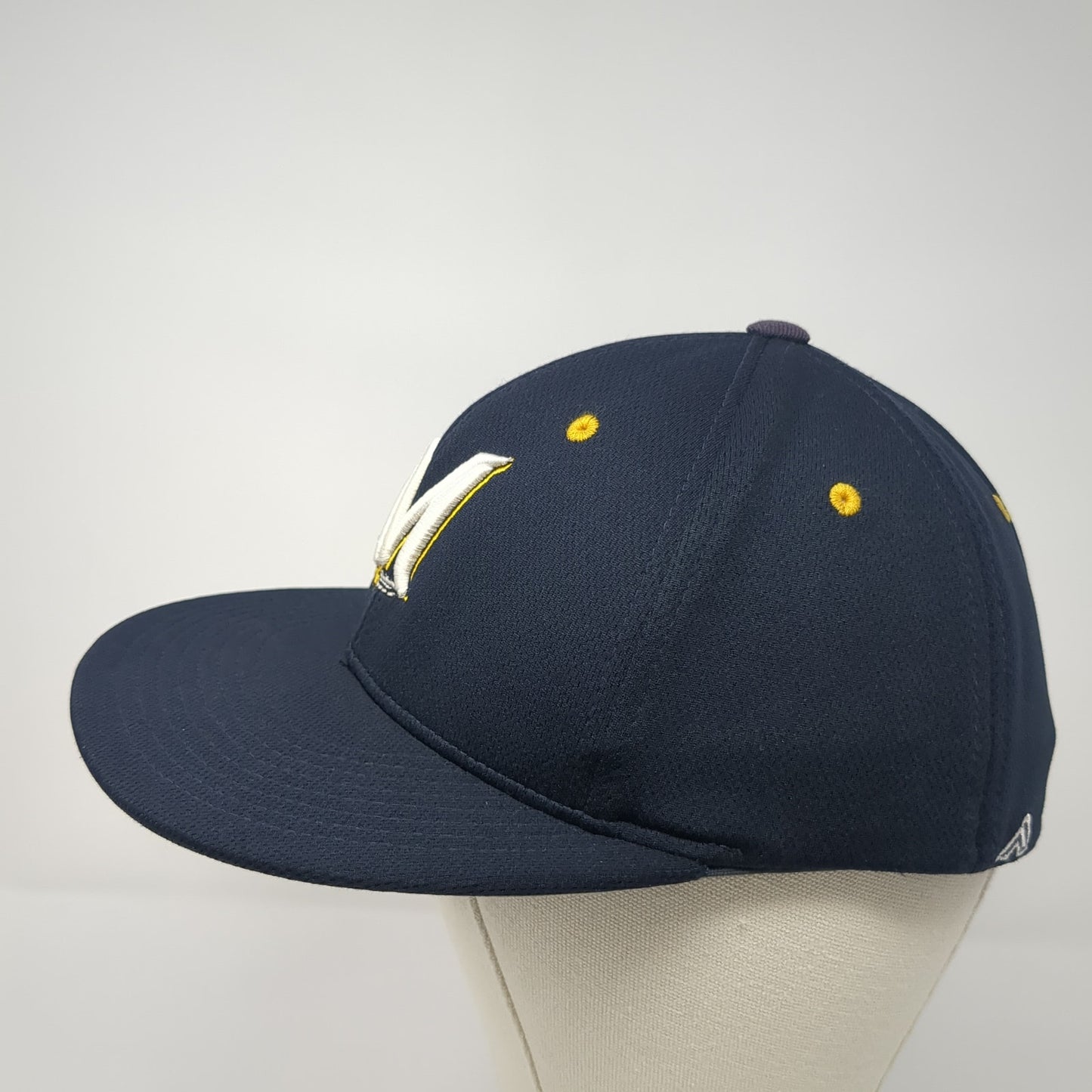 M Warriors Fitted Hat Blue 7 3/8 Embroidered Logo Pacific Headwear