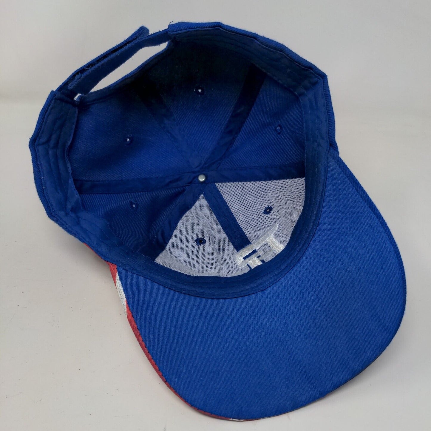 FL USA Flag Strapback Hat Blue One Size Adjustable Embroidered