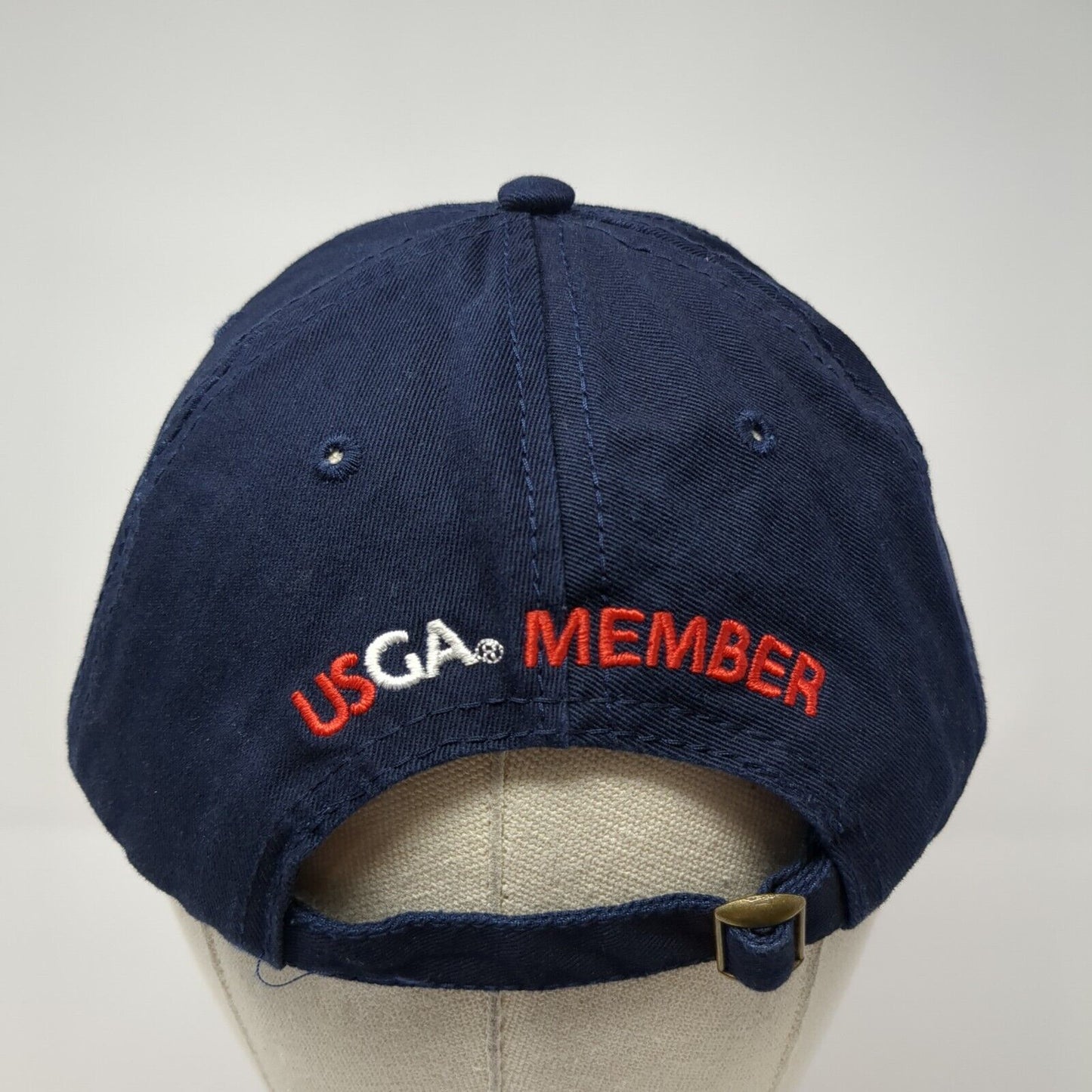 US Open 2020 Winged Foot Slideback Hat Blue One Size Solid USGA Member