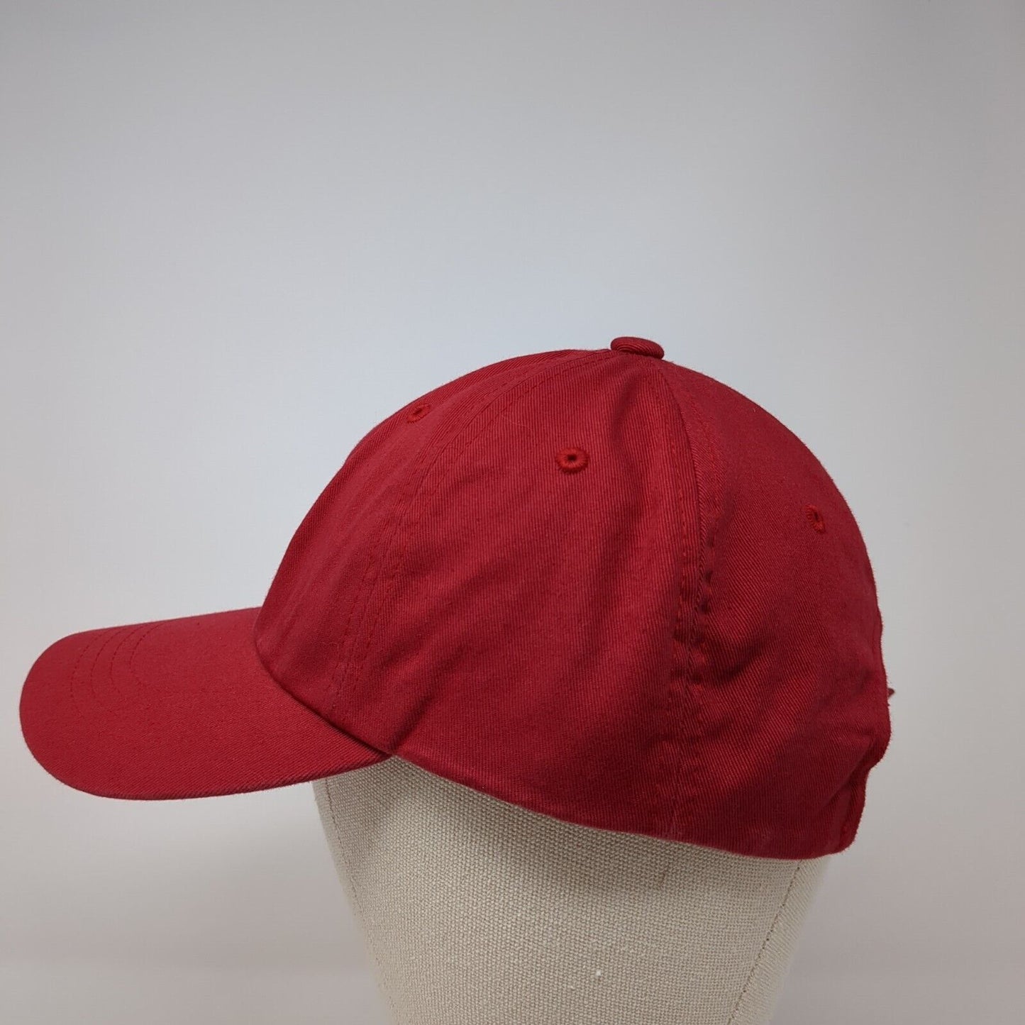 TS Slideback Hat Red One Size Adjustable Embroidered The Classics Yupoong Cotton