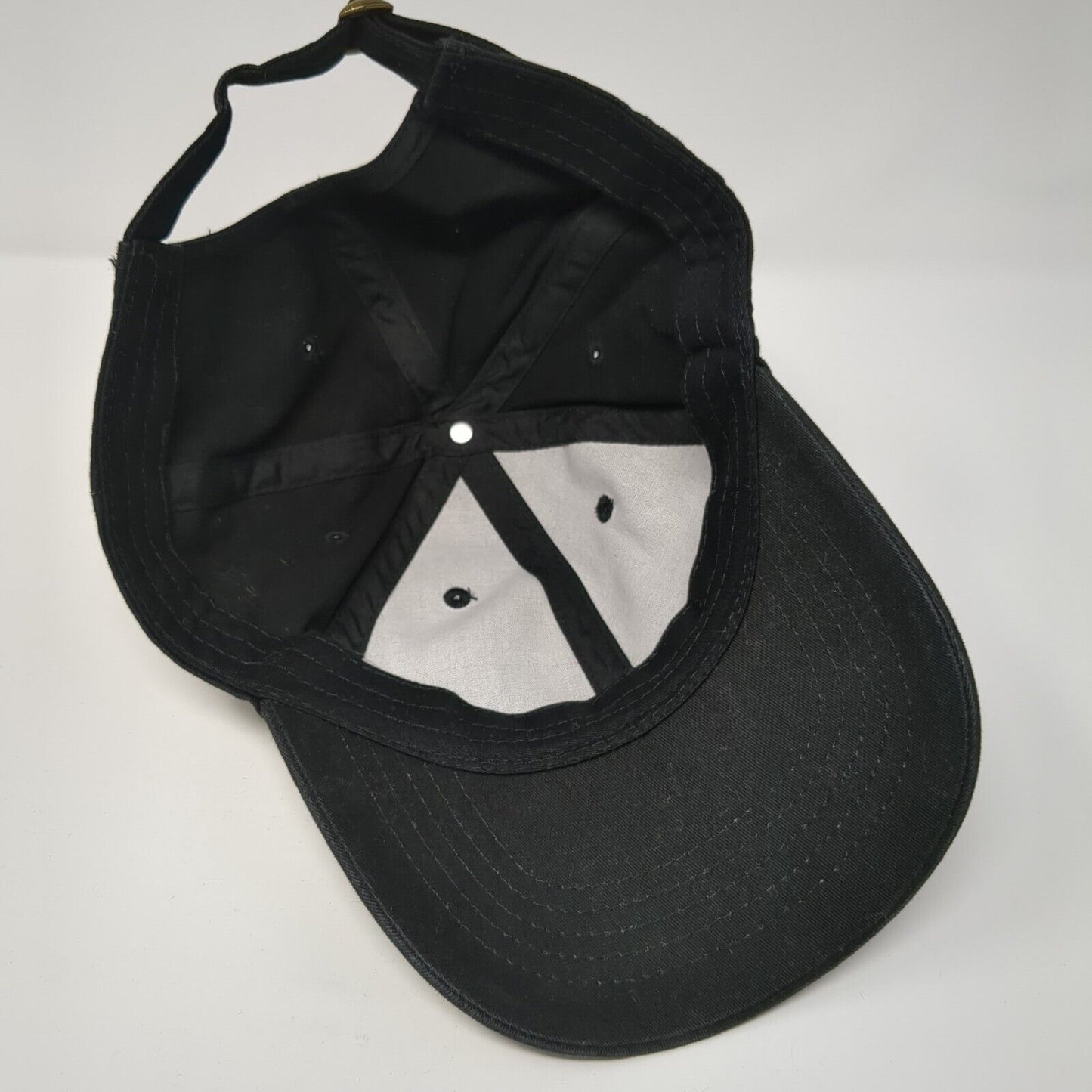 Unbranded Slideback Hat Black One Size Adjustable 6 Panel Solid Blank