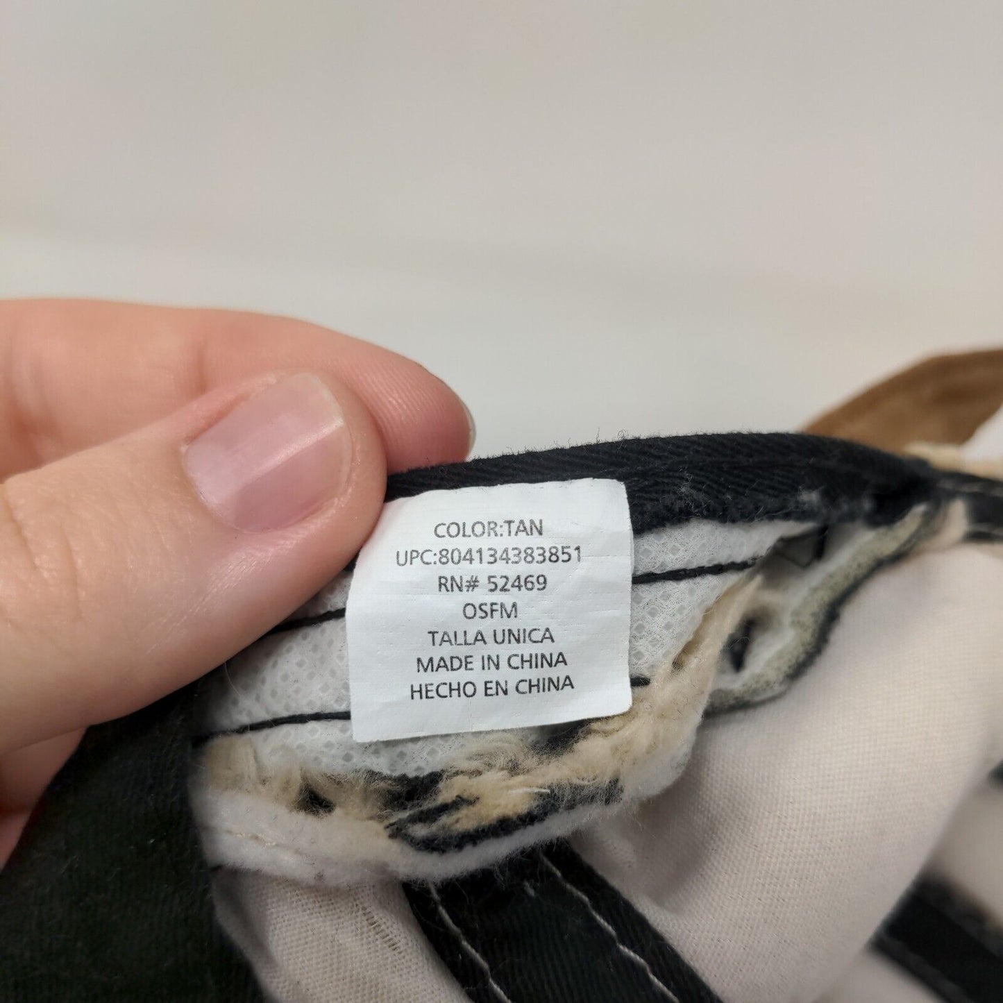 Unbranded Slideback Fleece Hat Tan OSFM Adjustable 6 Panel Blank