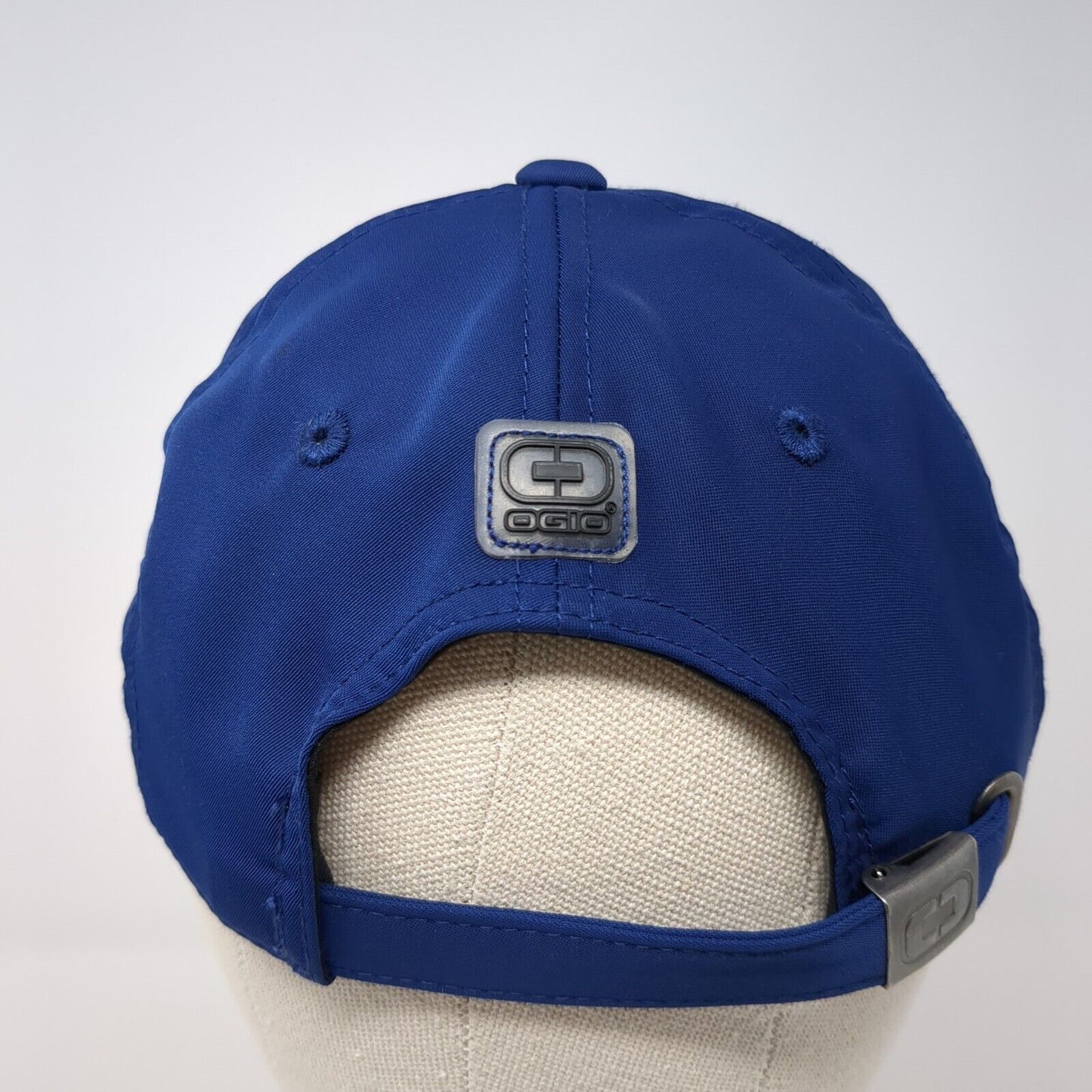 OGIO Slideback Hat Blue One Size Adjustable Vented Holes 6 Panel Polyester