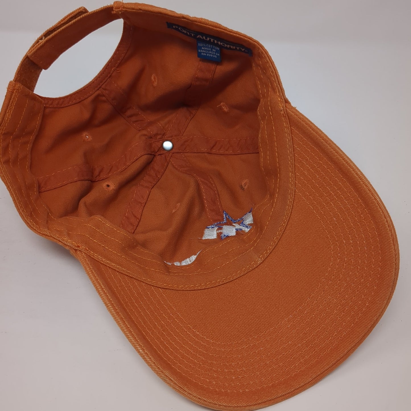 Sales & Marine Strapback Baseball Cap Orange One Size Adjustable Port Authority