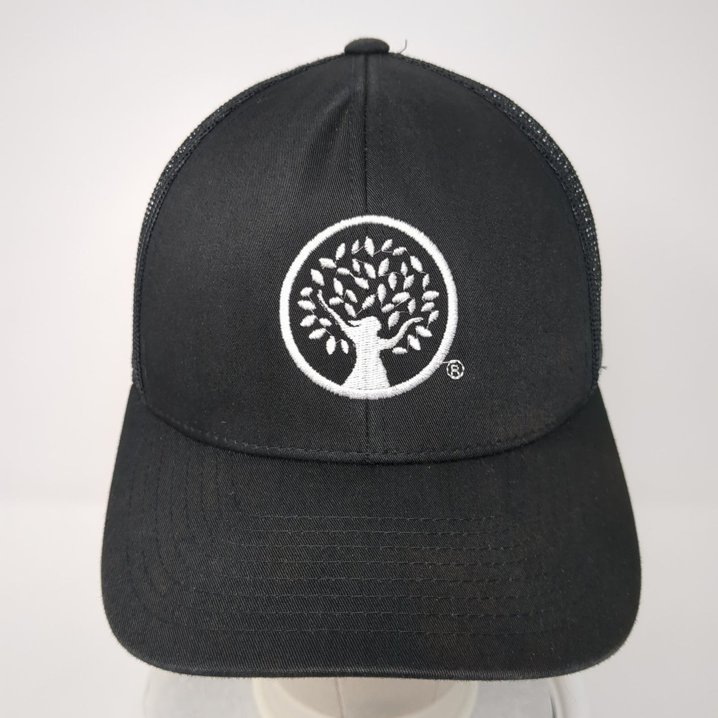 Pacific Headwear Snapback Trucker Hat Black One Size Adjustable Mesh Back