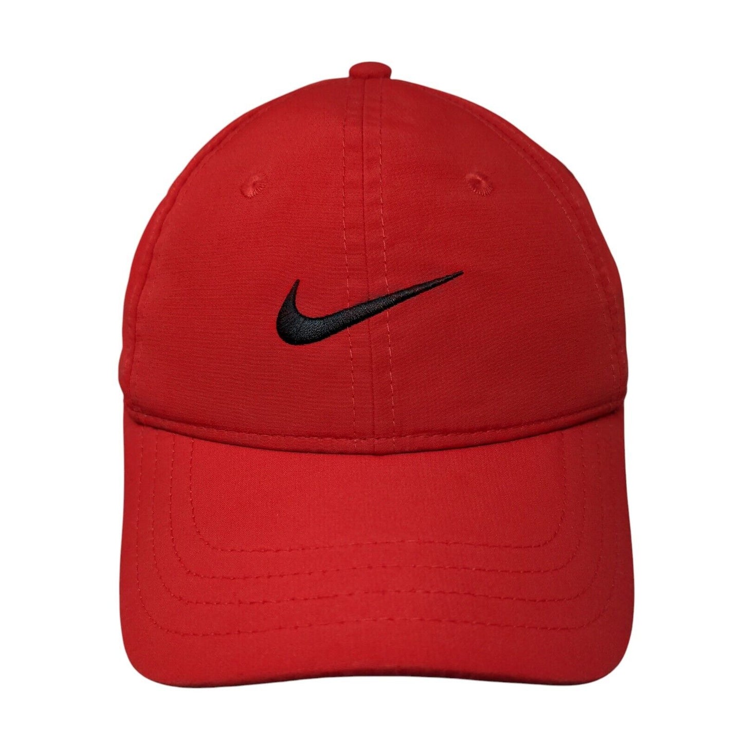 Nike Swoosh Just Do It Strapback Hat Red 4-7 Embroidered Dri-Fit 6 Panel