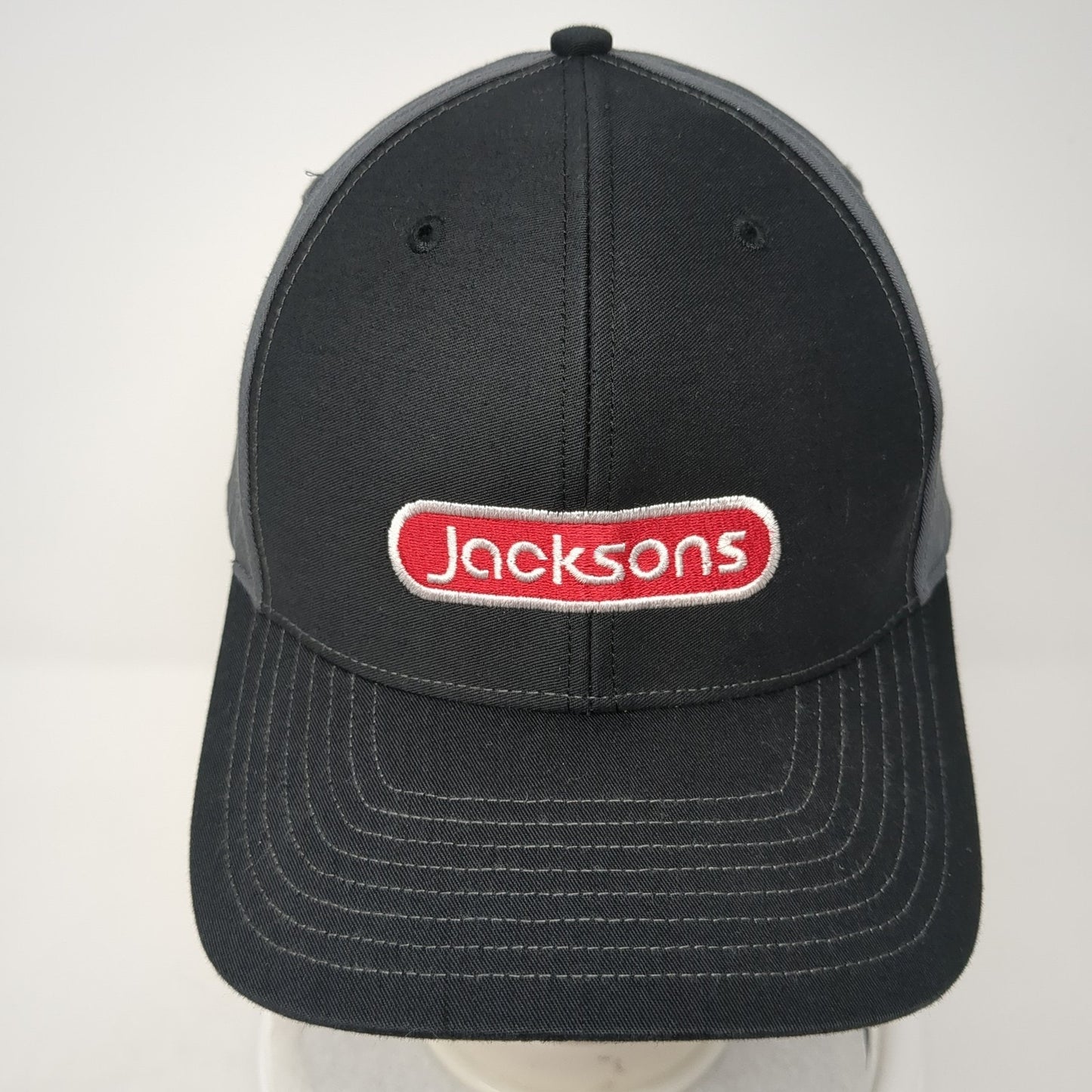 Jacksons Snapback Hat Black One Size Adjustable Colorblock Richardson