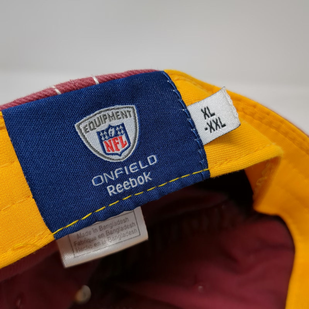 Reebok Washington Redskins NFL Cap Red XL Onfield Equipment Stretch Fit Logo