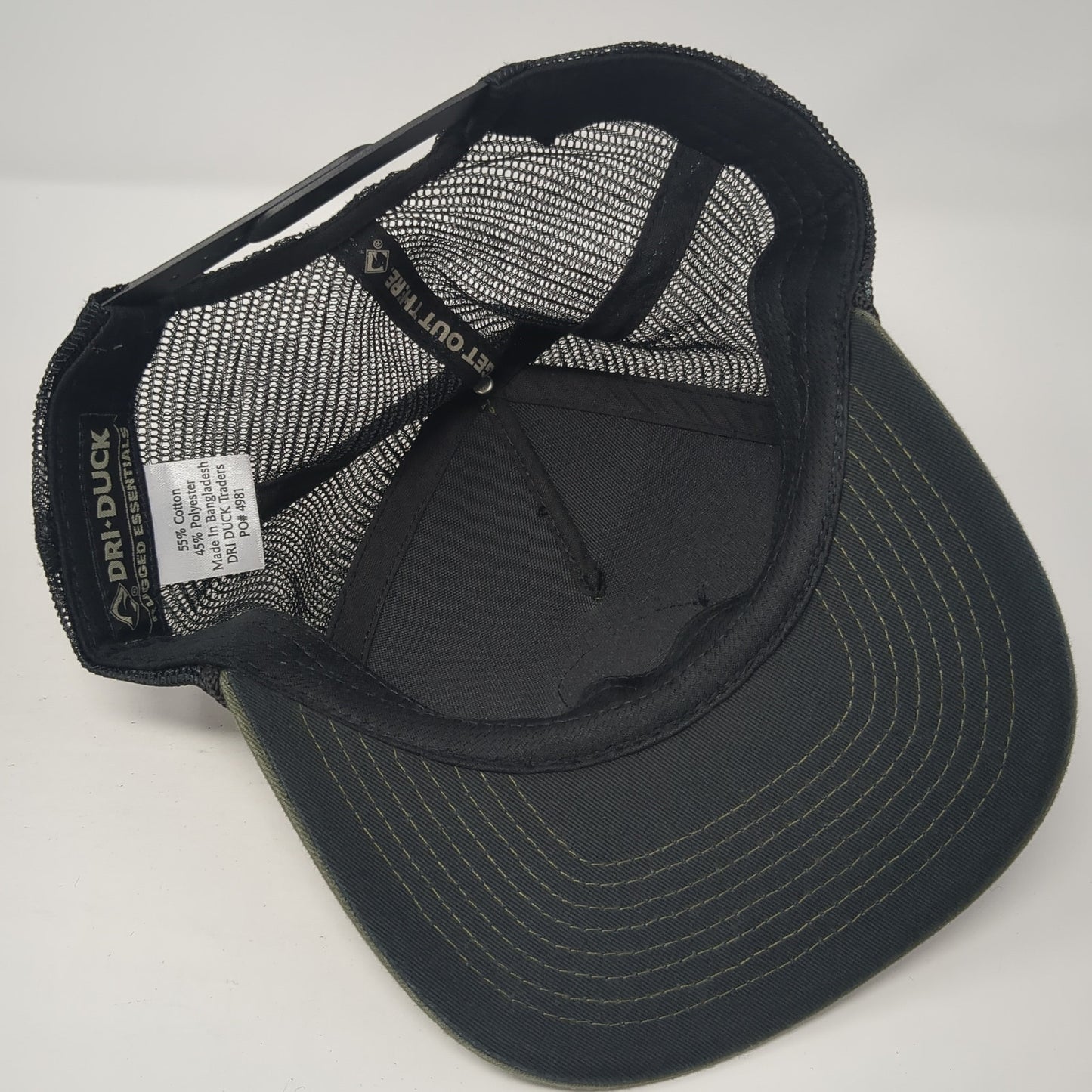 Webb's Patch Snapback Mesh Back Trucker Hat Green One Size Dri-Duck