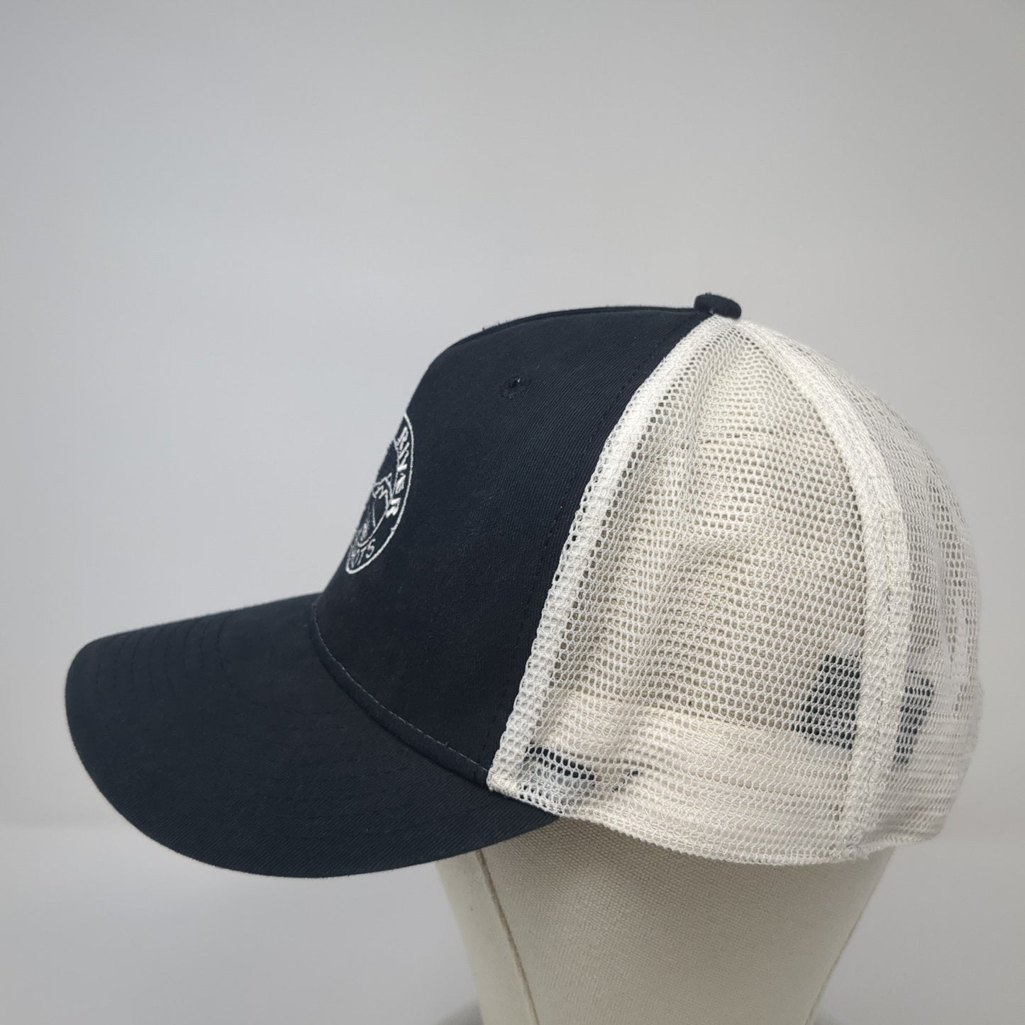 Snake River Hotshots Snapback Trucker Hat Black One Size Mesh Back New Era