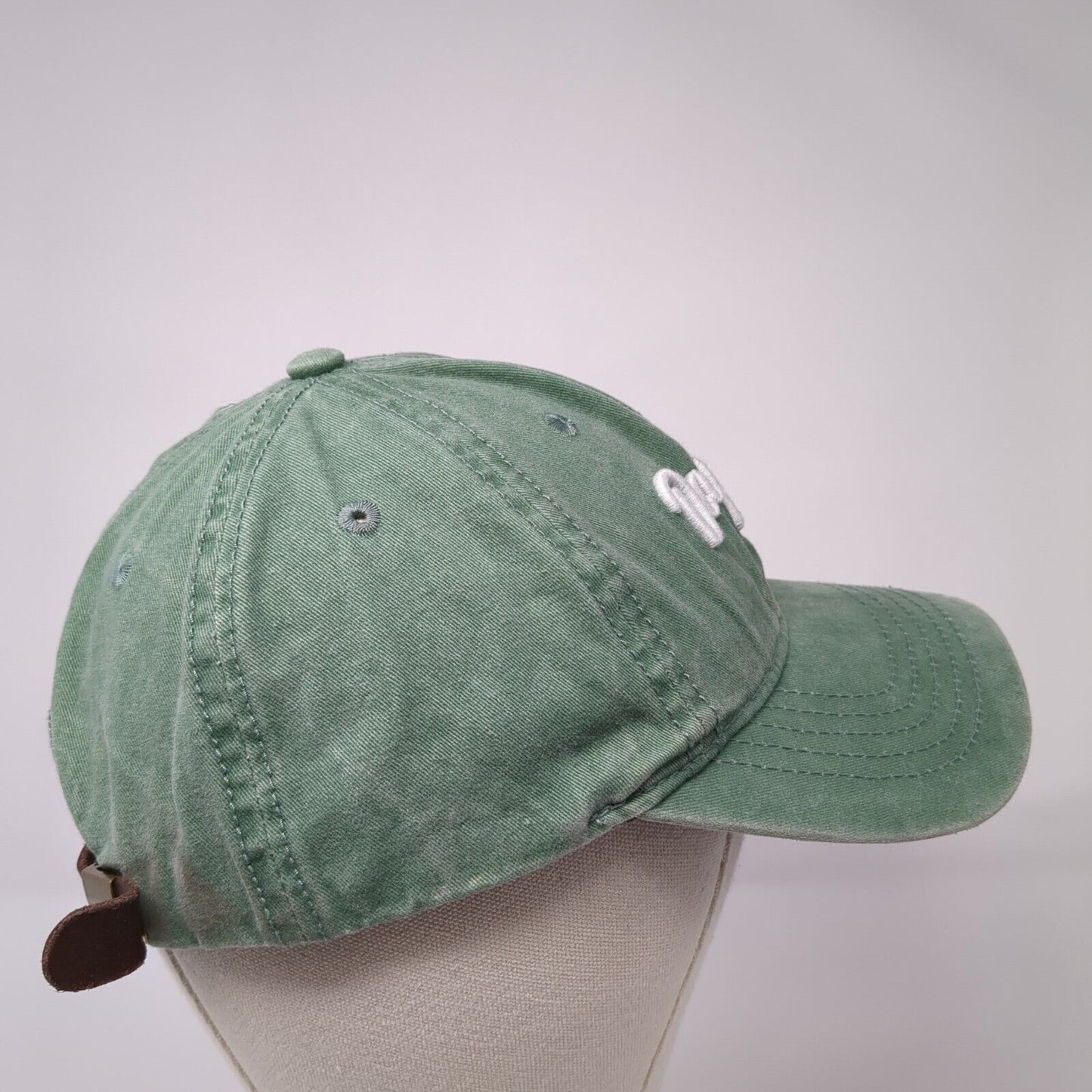 Day Off Slideback Hat Sage Green One Size Adjustable Leather Strap