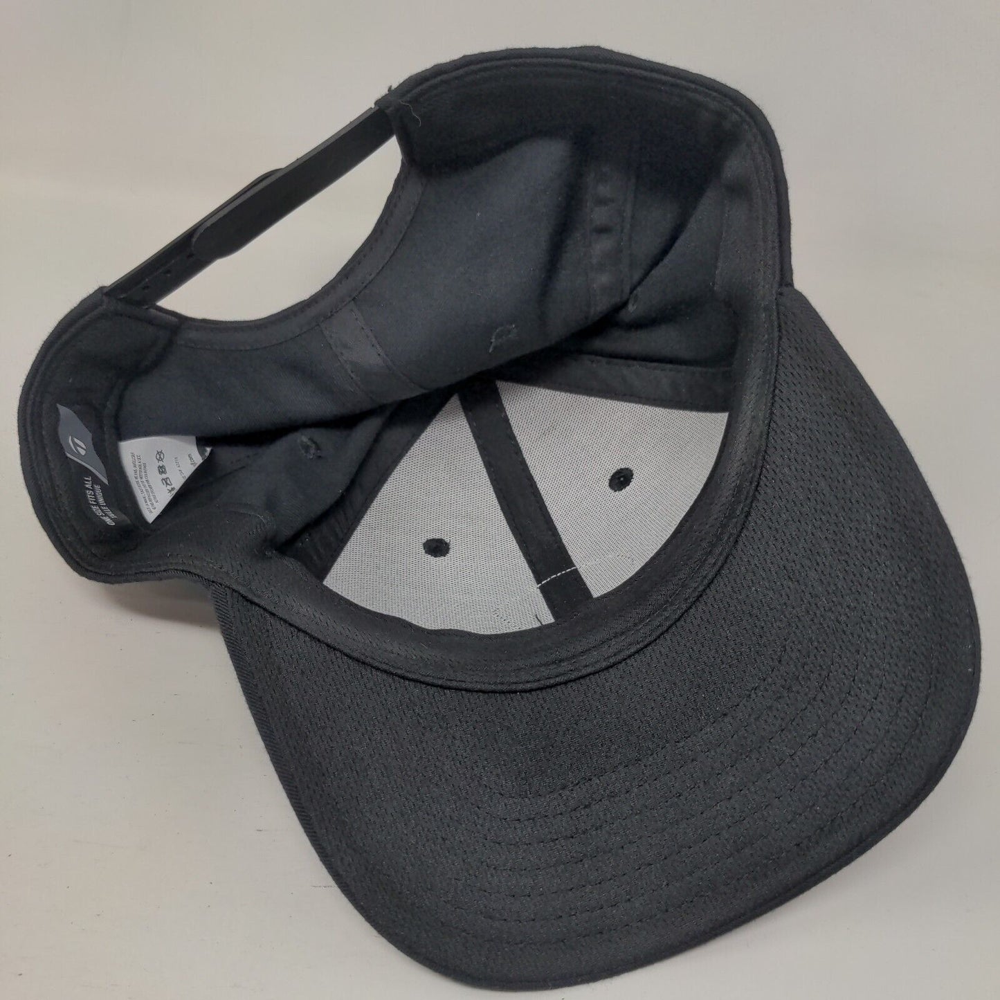 Made 79 Snapback Hat Black OSFA Adjustable 6 Panel Vent Holes TaylorMade