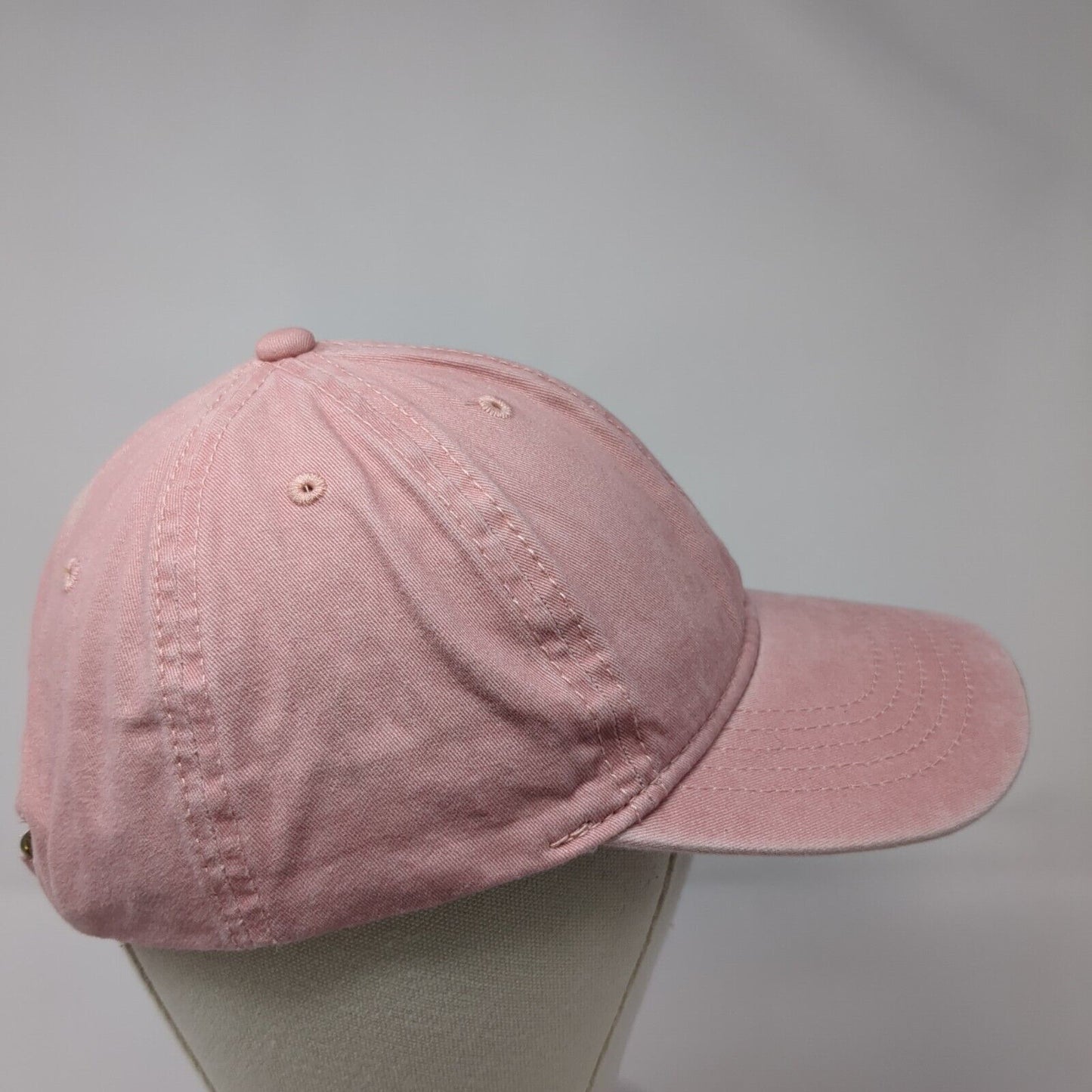 Unbranded Slideback Hat Pink One Size Adjustable Embroidered 6 Panel Blank
